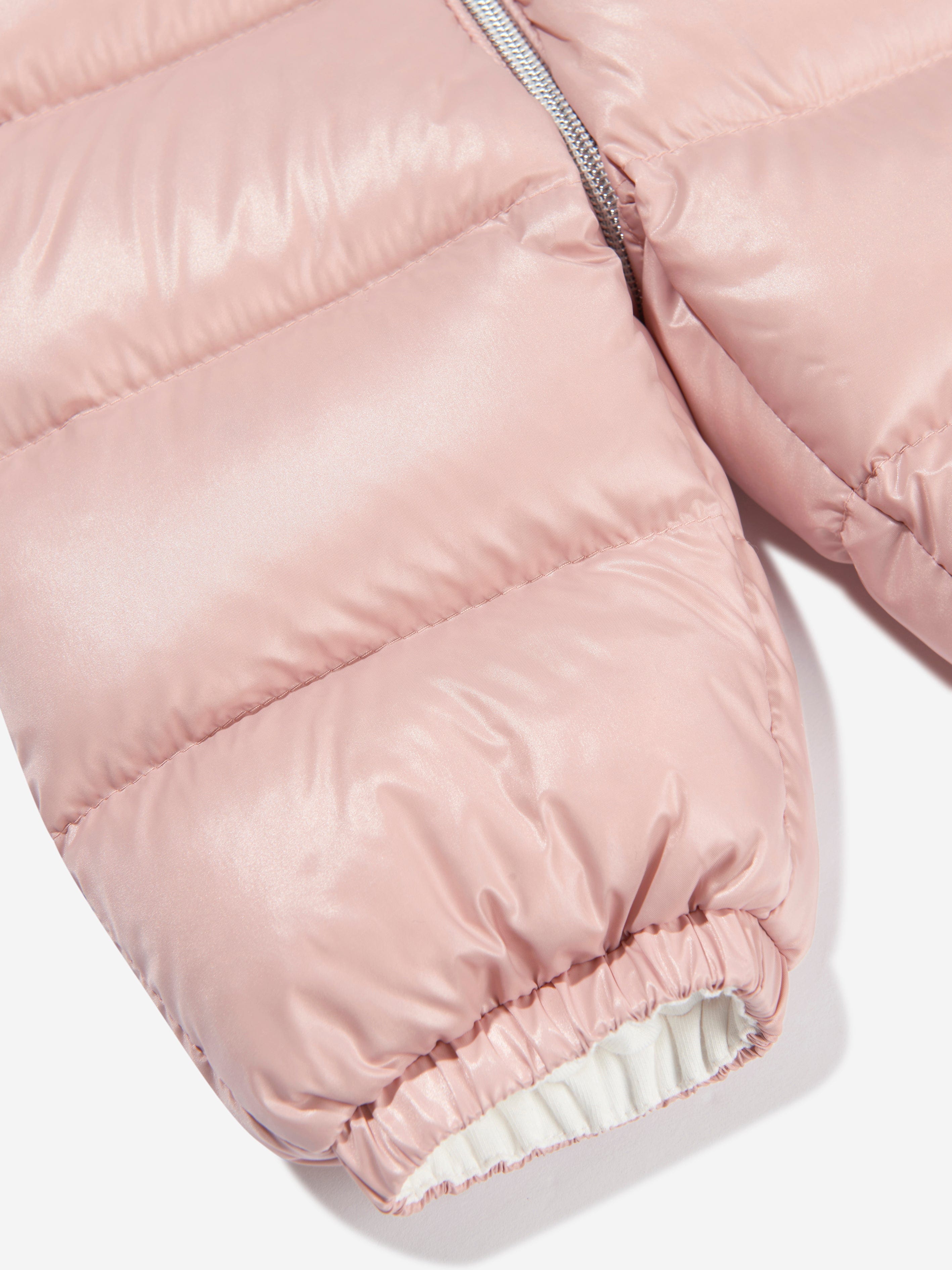 Moncler Enfant Baby Girls Down Padded Samian Snowsuit in Pink