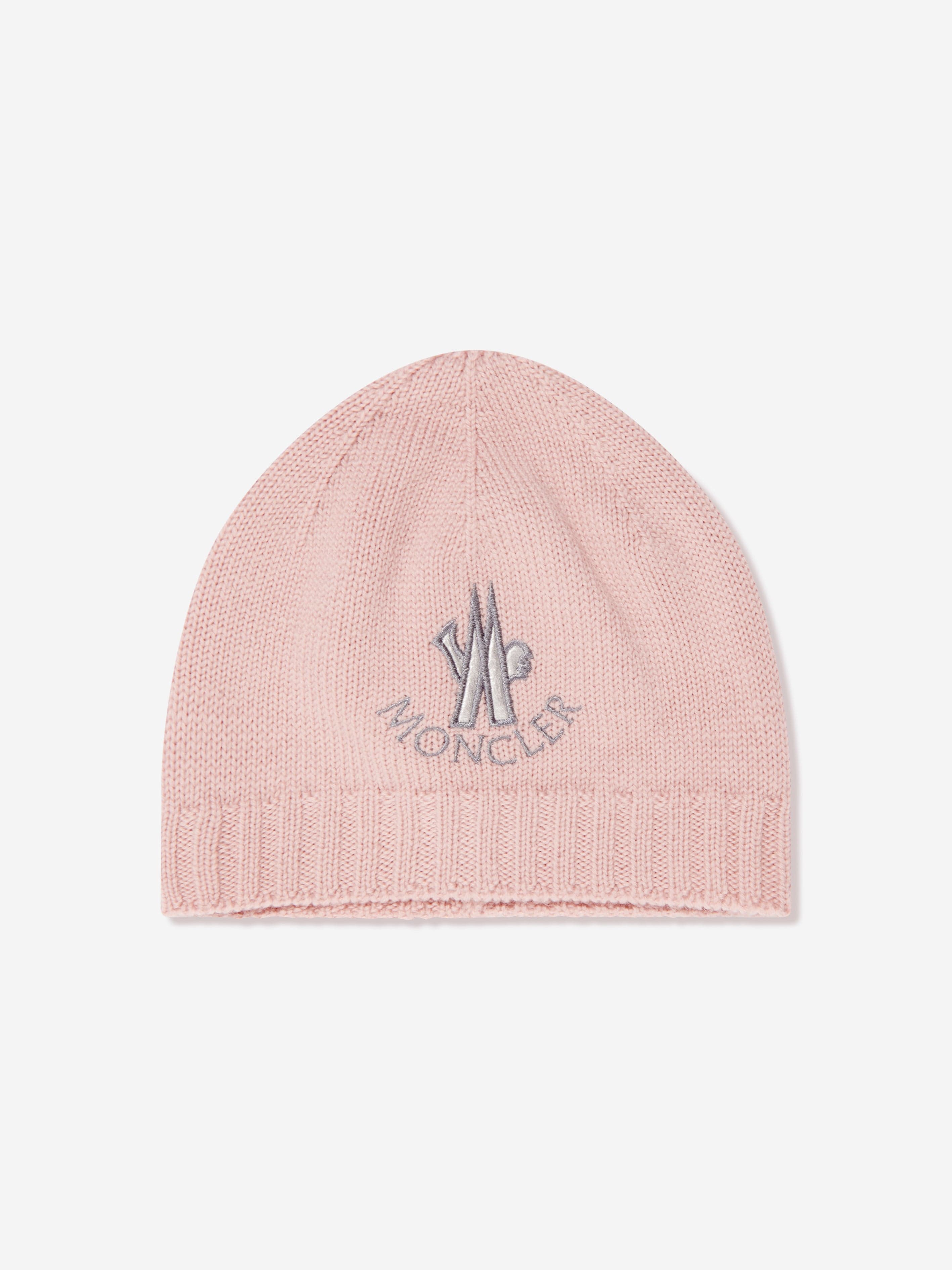 Moncler Enfant Baby Girls Logo Beanie Hat in Pink