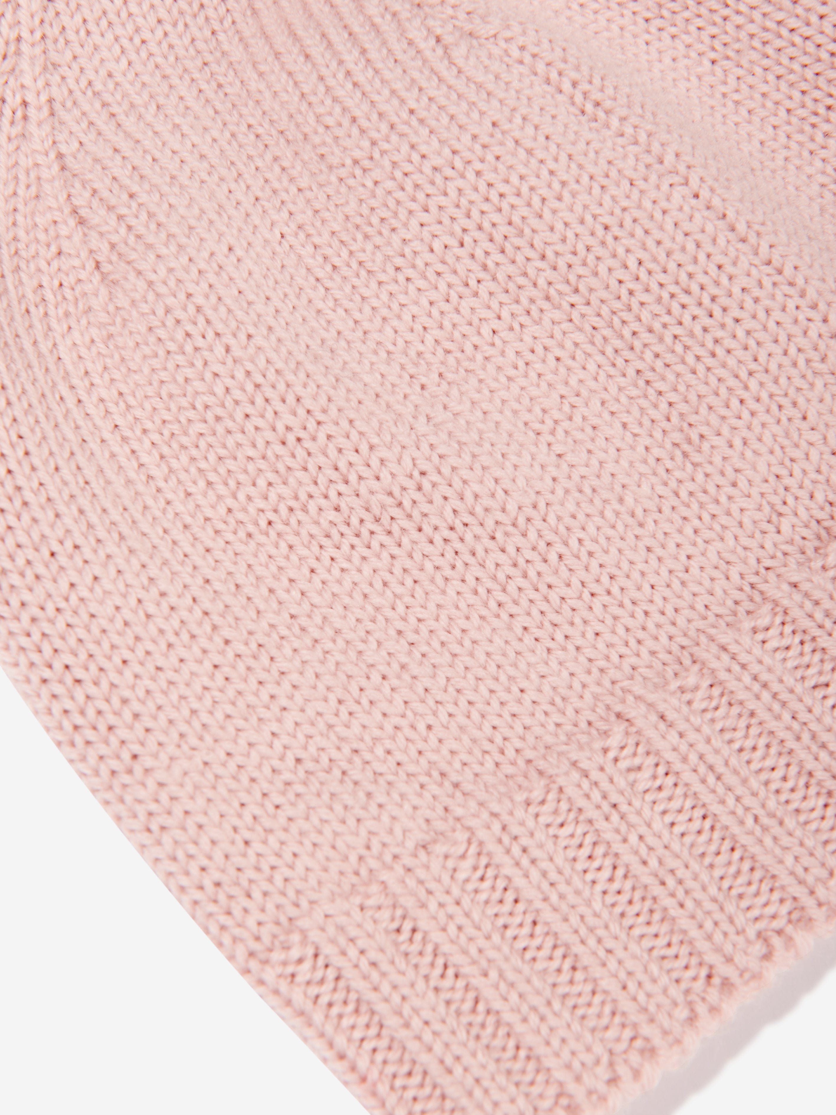 Moncler Enfant Baby Girls Logo Beanie Hat in Pink