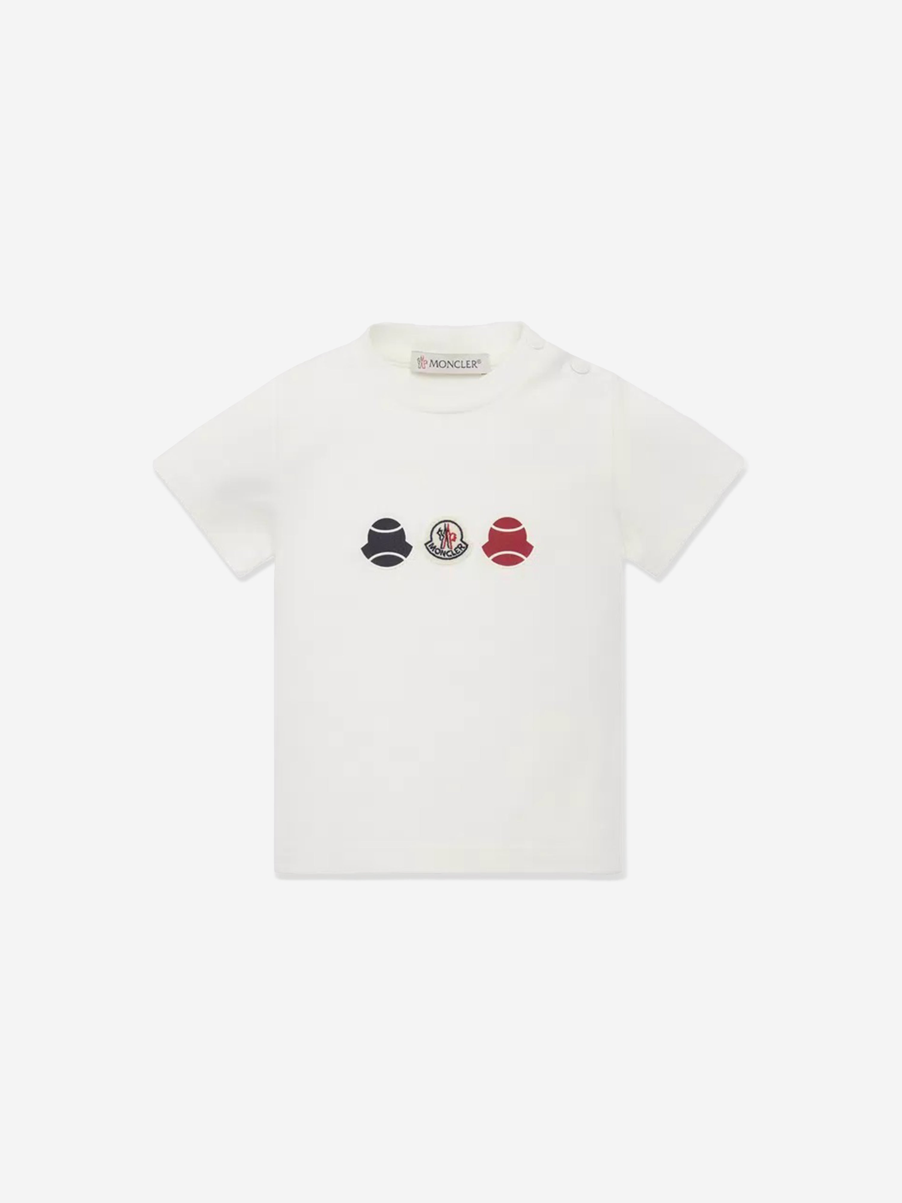 Moncler Enfant Baby Boys Logo T-Shirt in Ivory