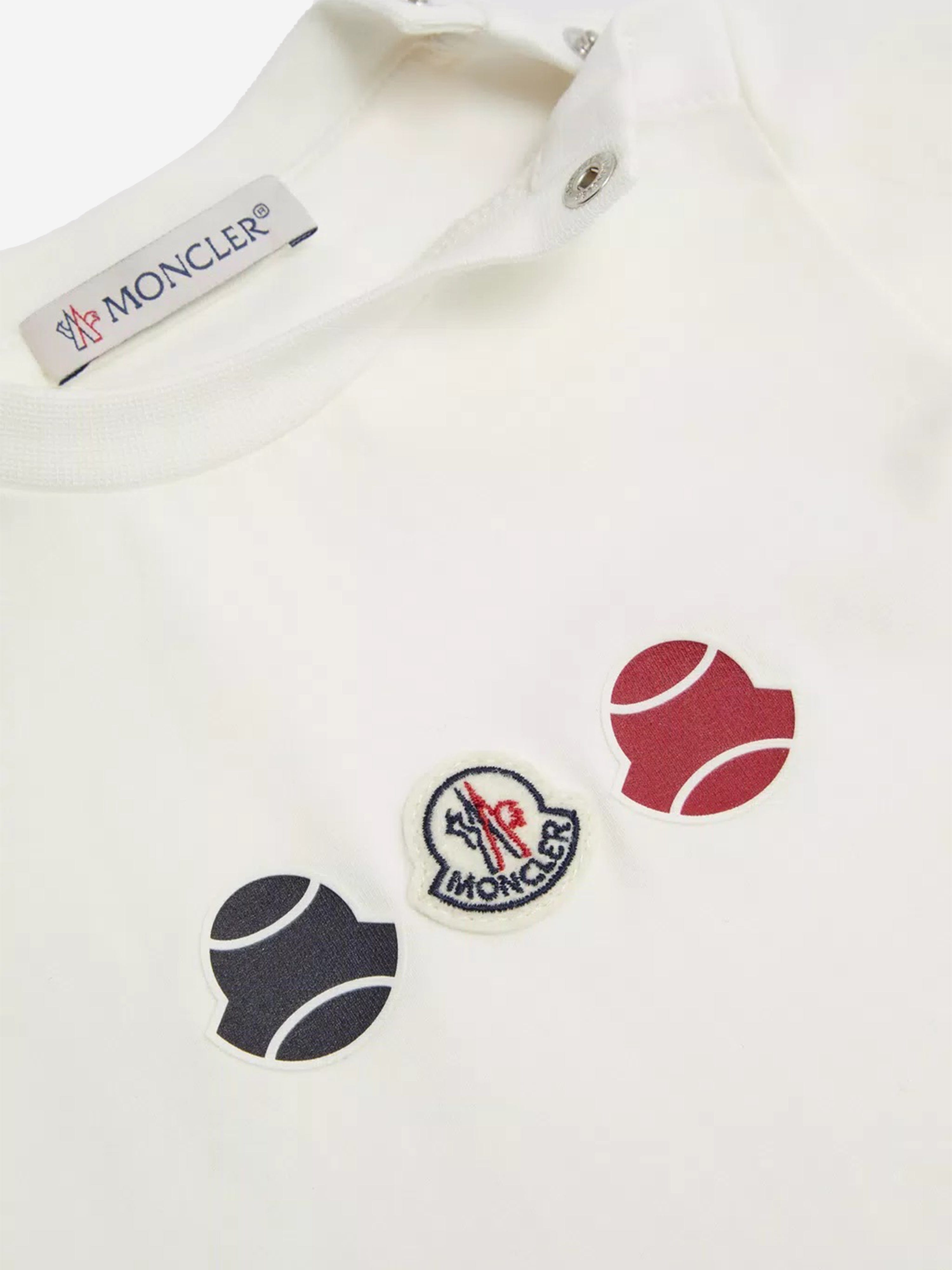 Moncler Enfant Baby Boys Logo T-Shirt in Ivory