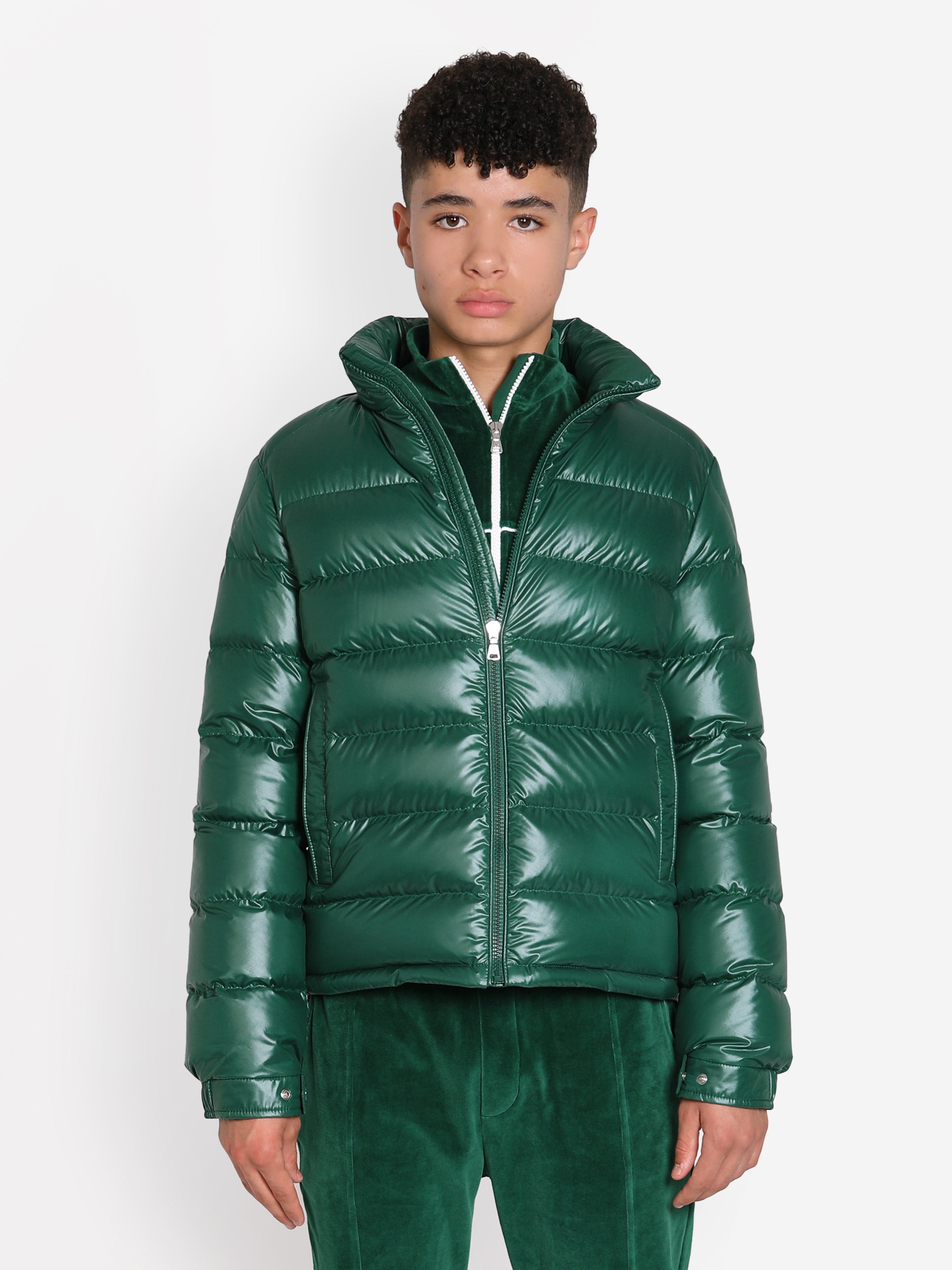 Moncler Enfant Boys Down Padded Bourne Jacket in Green