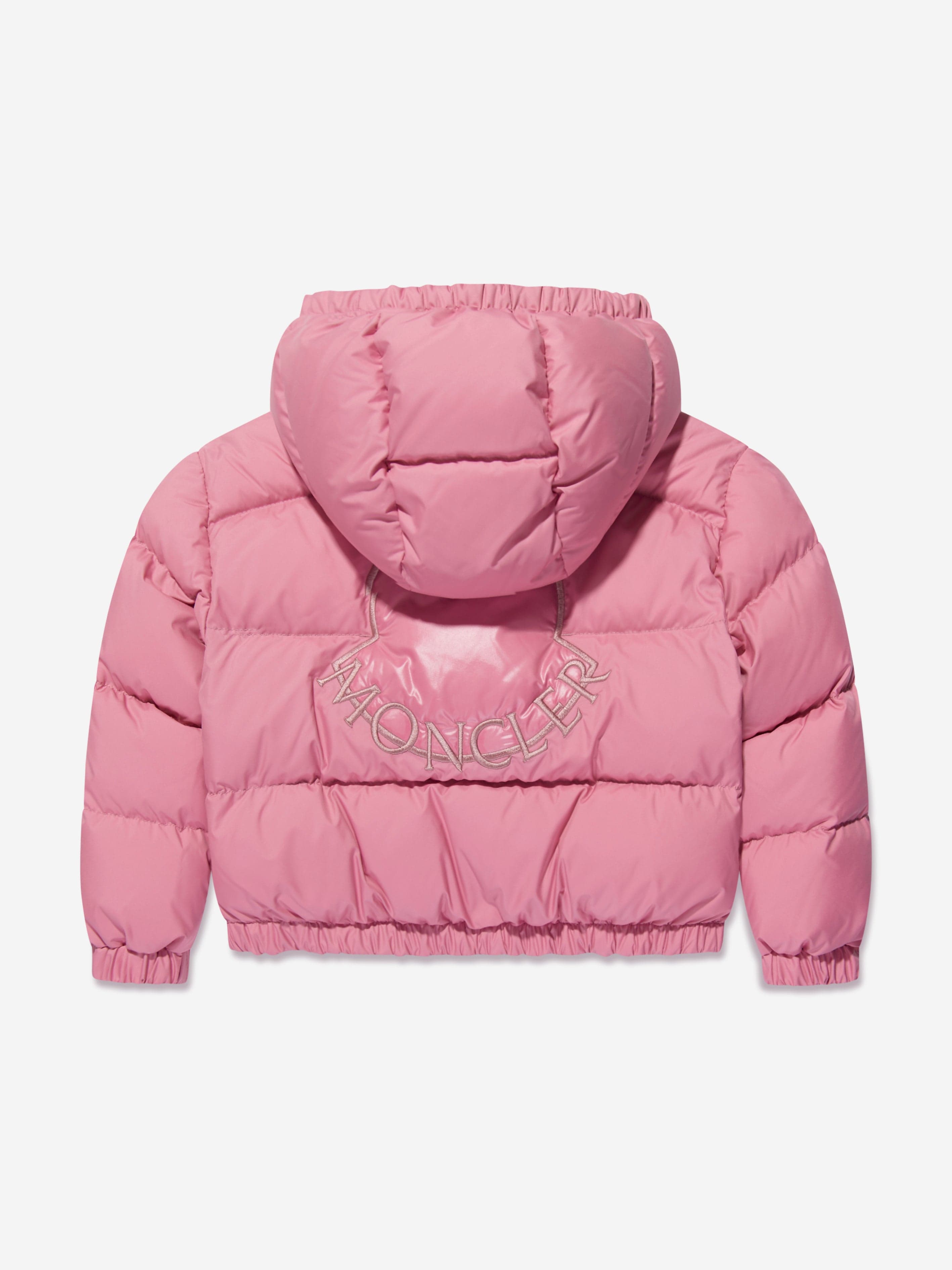 Moncler Enfant Girls Down Padded Ebre Jacket in Pink