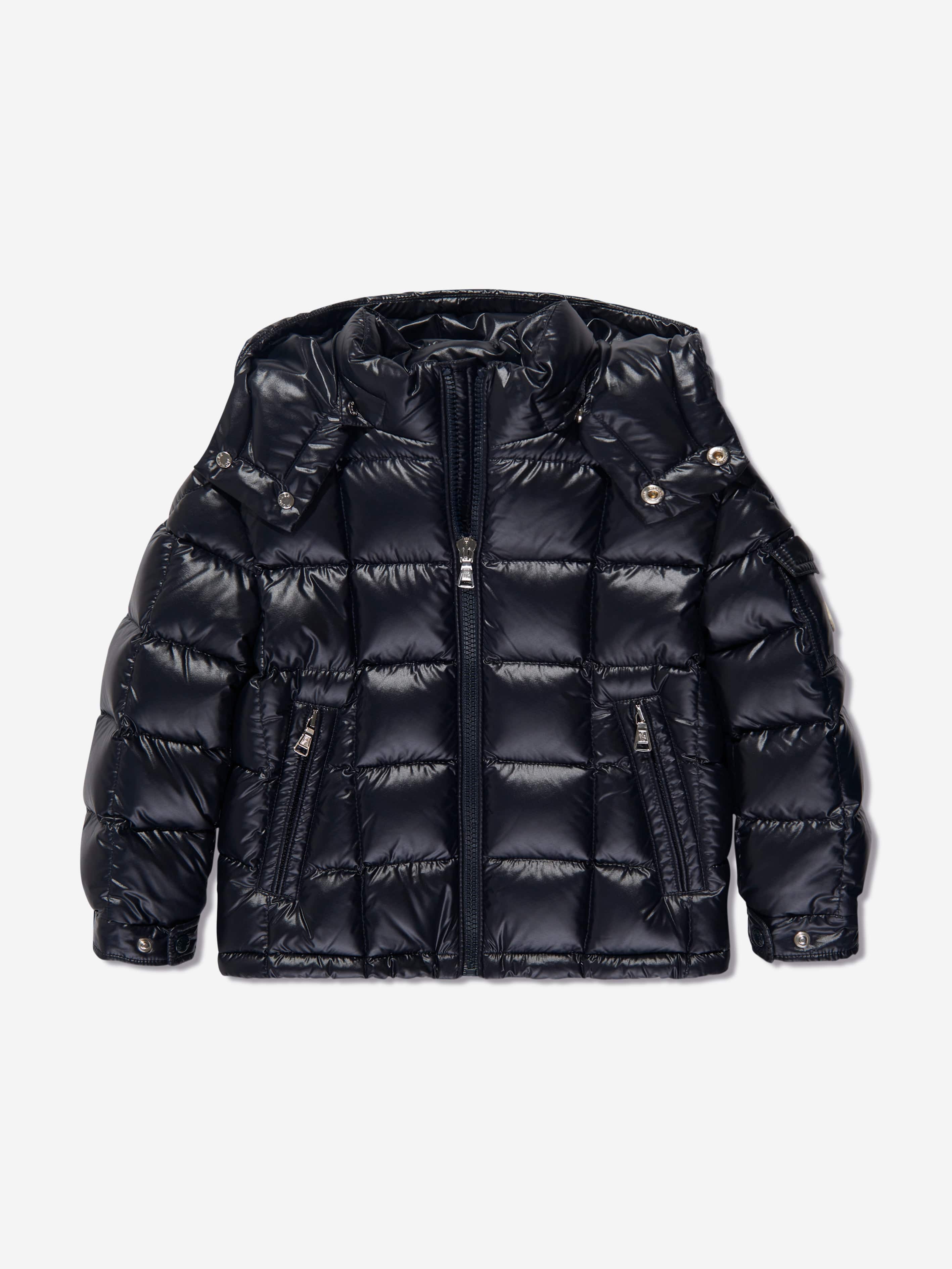 Moncler Enfant Boys Down Padded Jeff Jacket in Navy