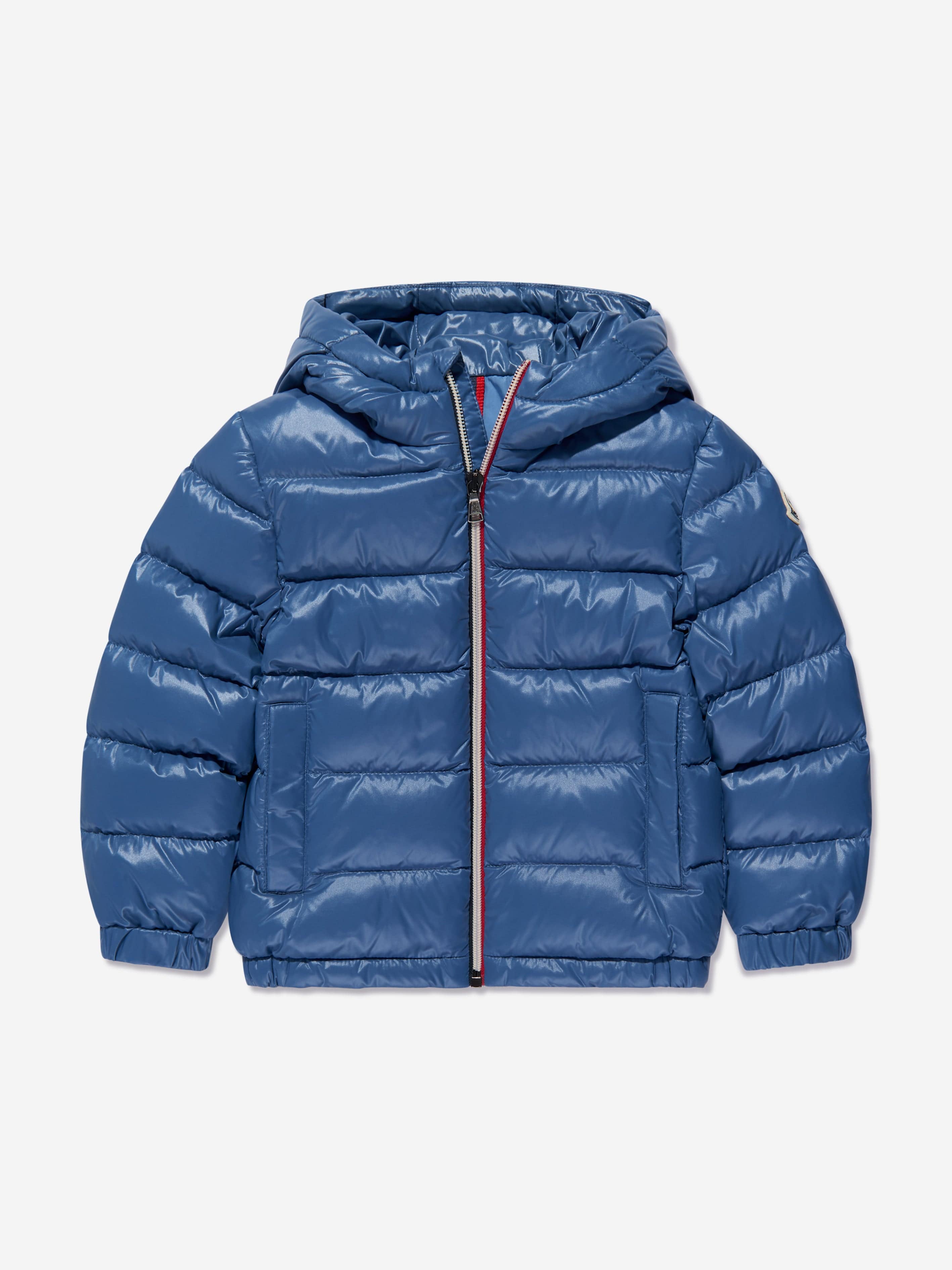 Moncler Enfant Boys Down Padded New Aubert Jacket in Blue