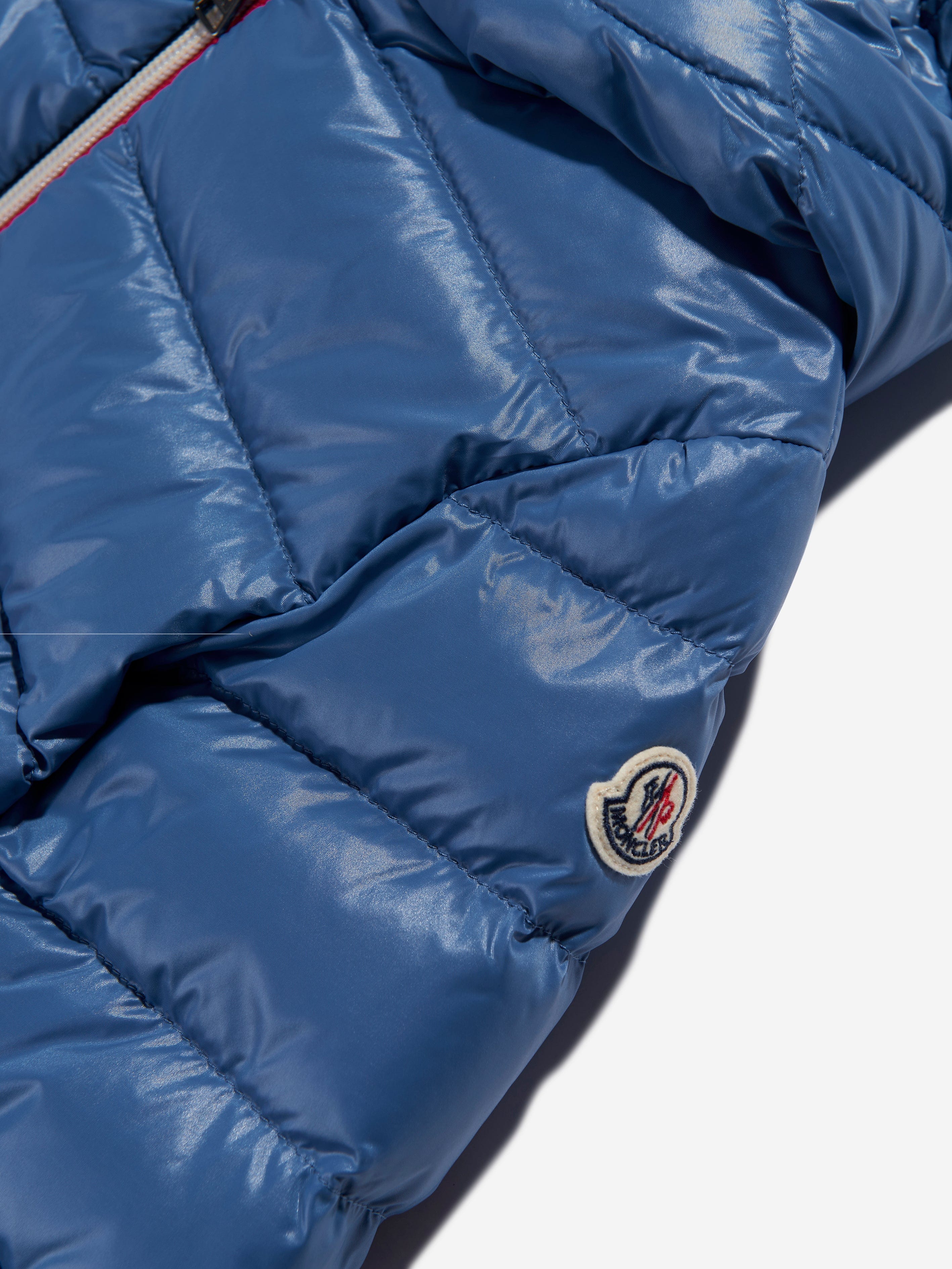 Moncler Enfant Boys Down Padded New Aubert Jacket in Blue