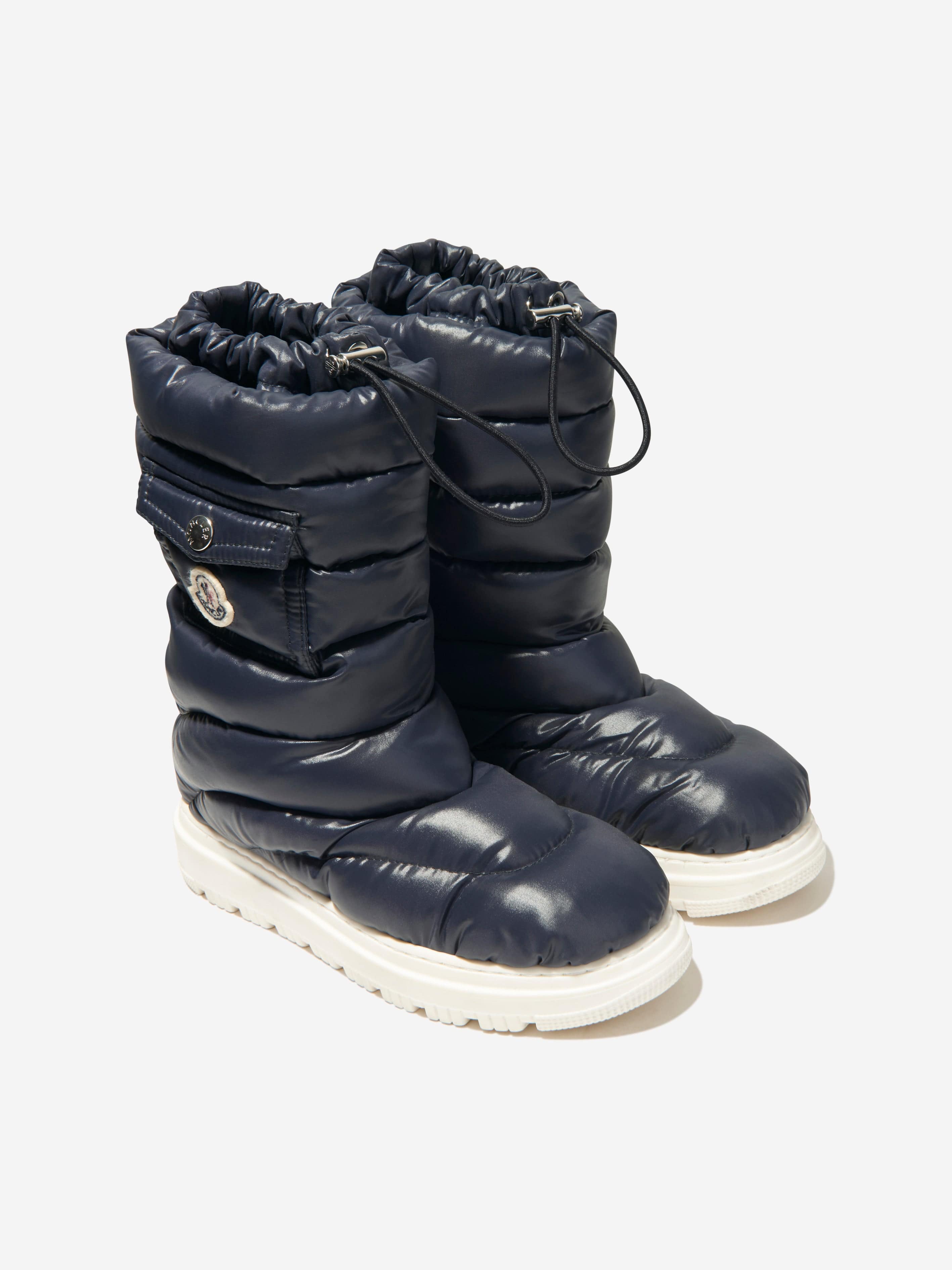 Moncler Enfant Kids Petit Gaia Pocket Snow Boots in Navy