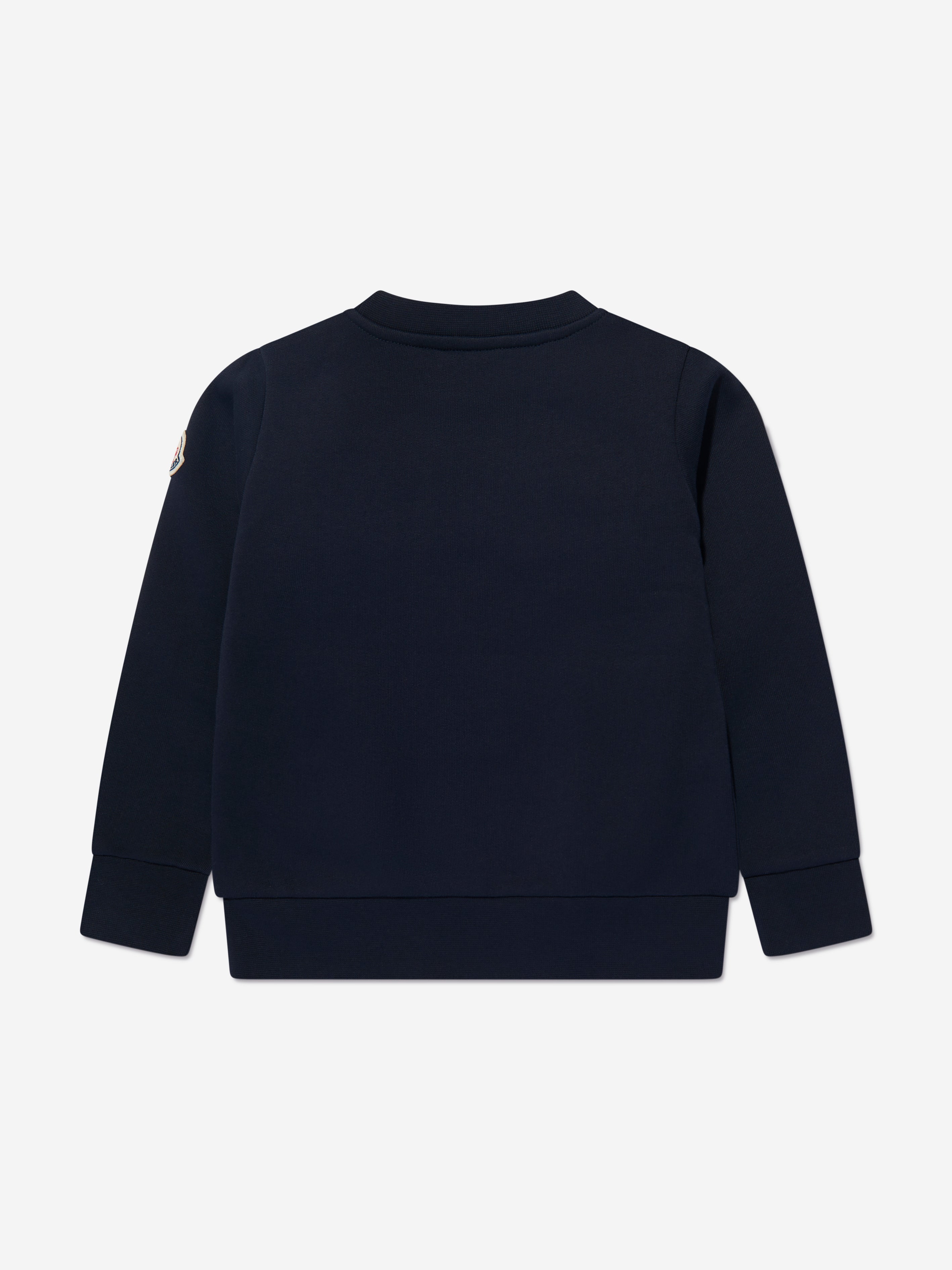 Moncler Enfant Boys Logo Print Sweatshirt in Navy