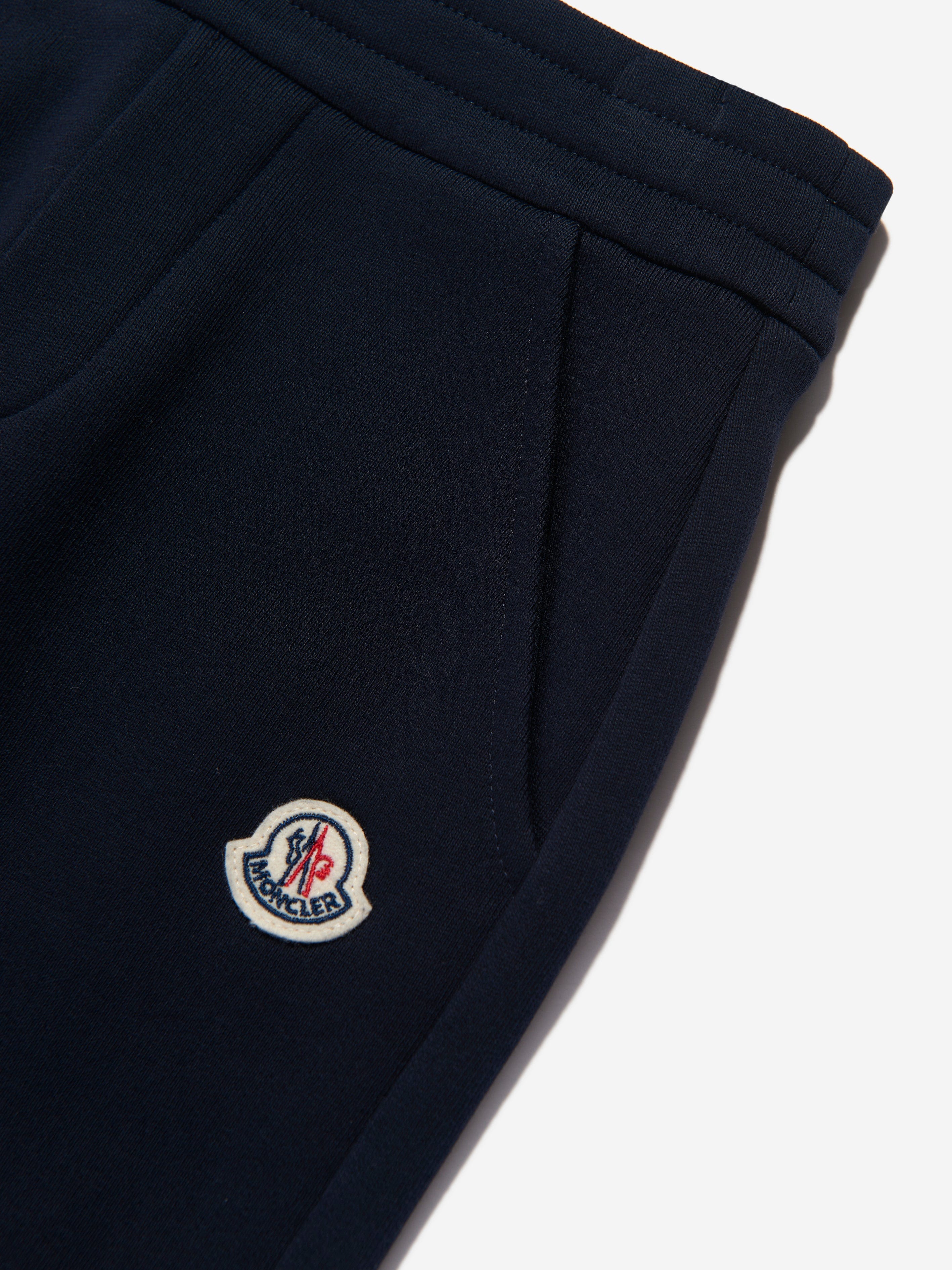 Moncler Enfant Boys Logo Joggers in Navy