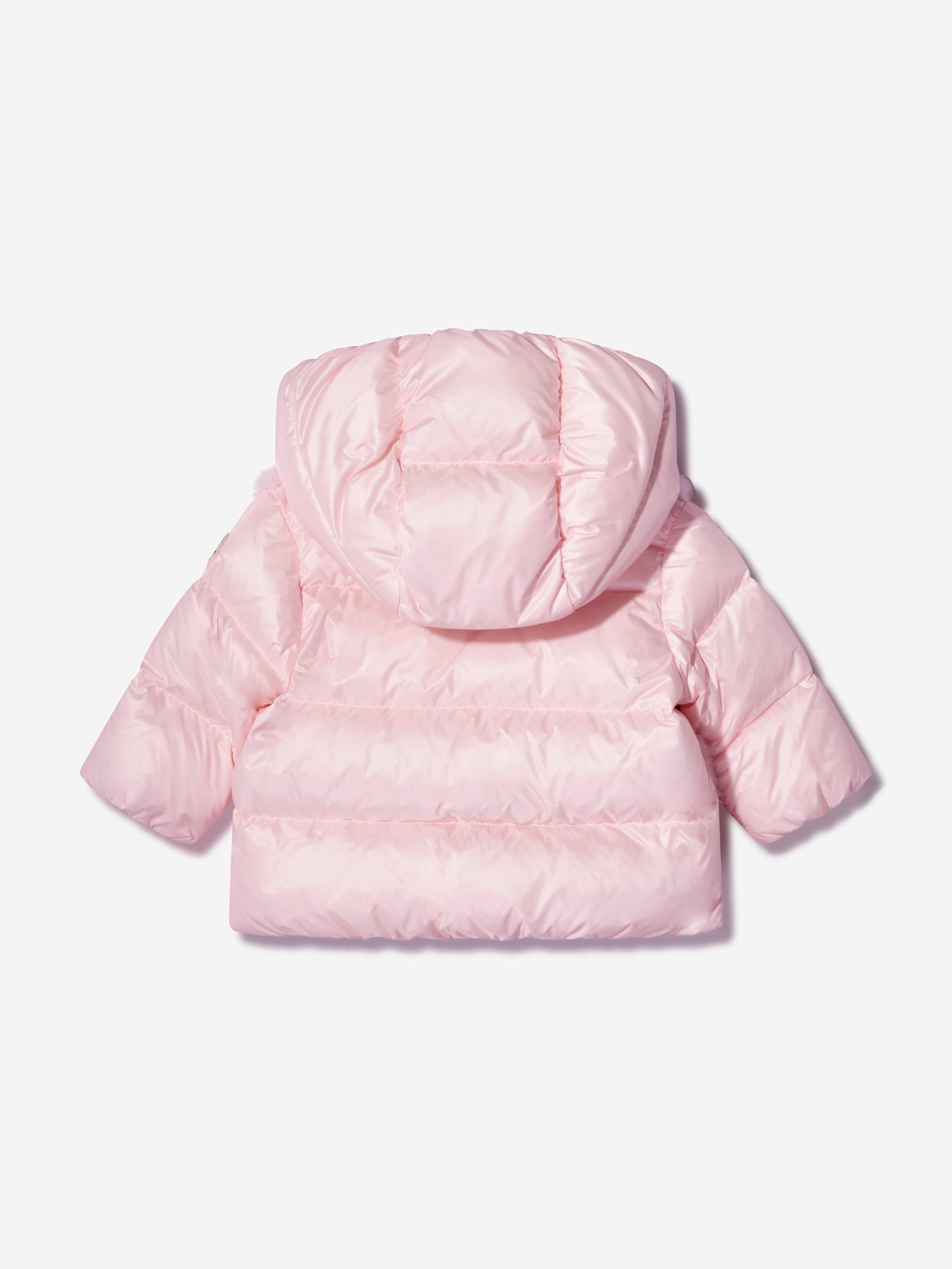 Moncler Enfant Baby Girls Down Padded Natas Jacket in Pink