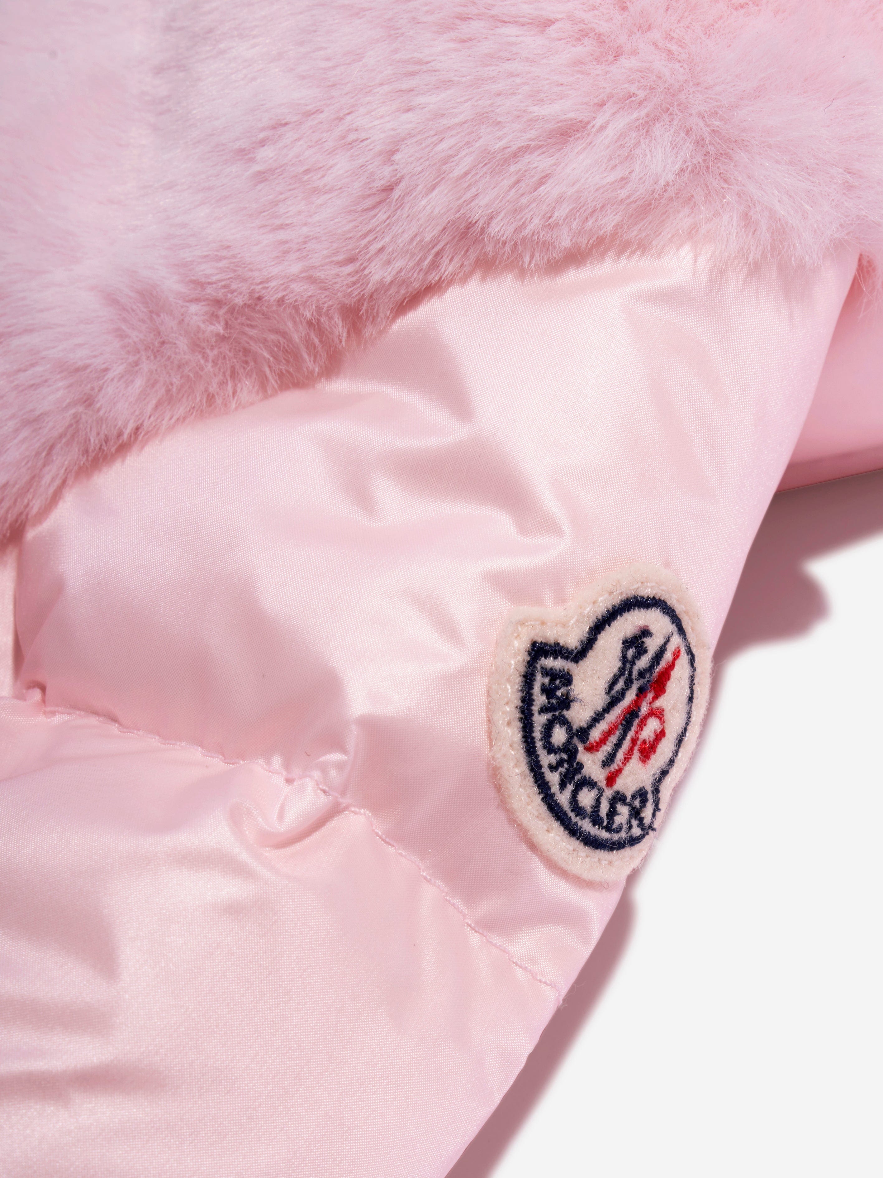 Moncler Enfant Baby Girls Down Padded Natas Jacket in Pink