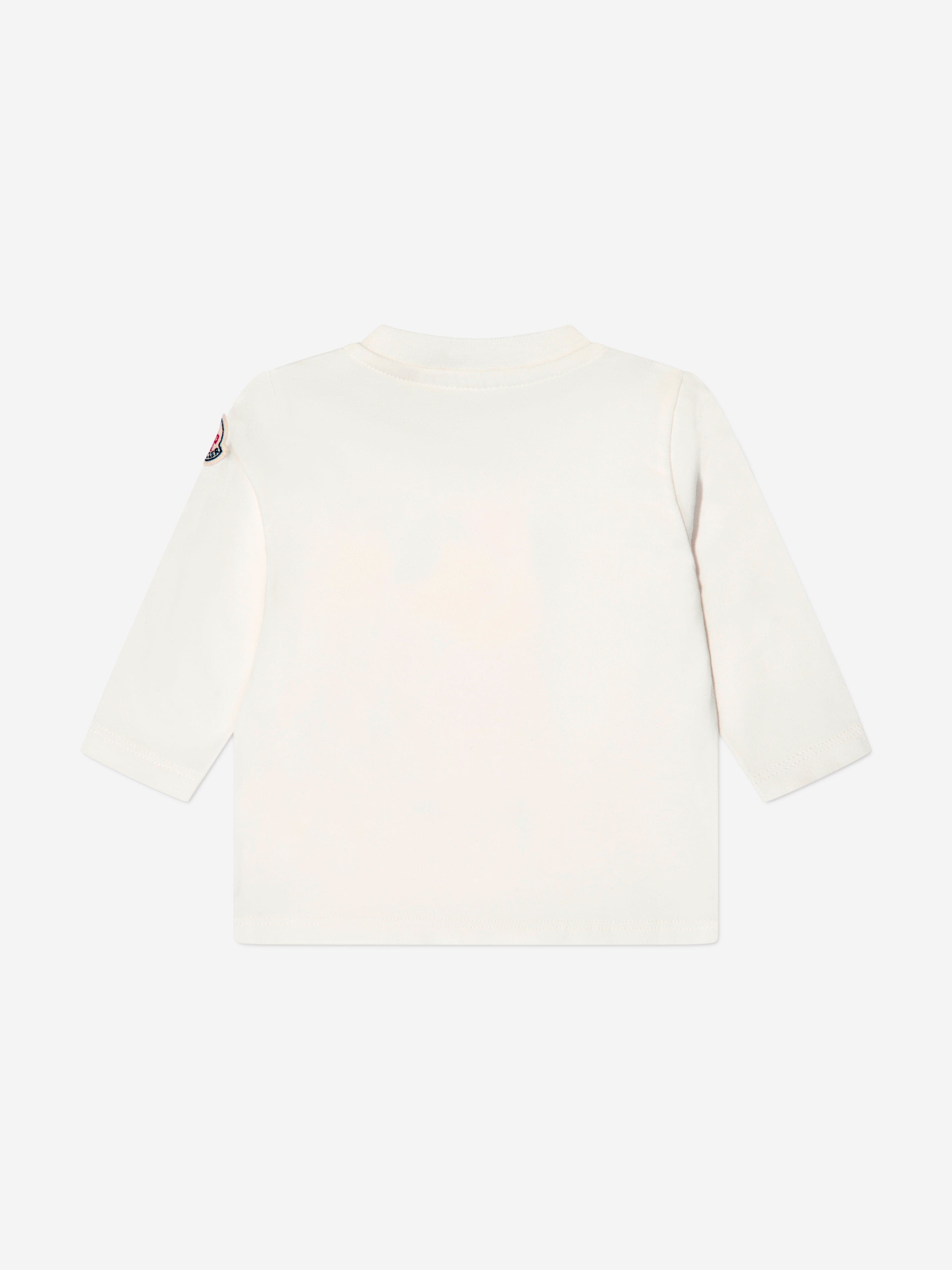 Moncler Enfant Baby Girls Long Sleeve T-Shirt in White