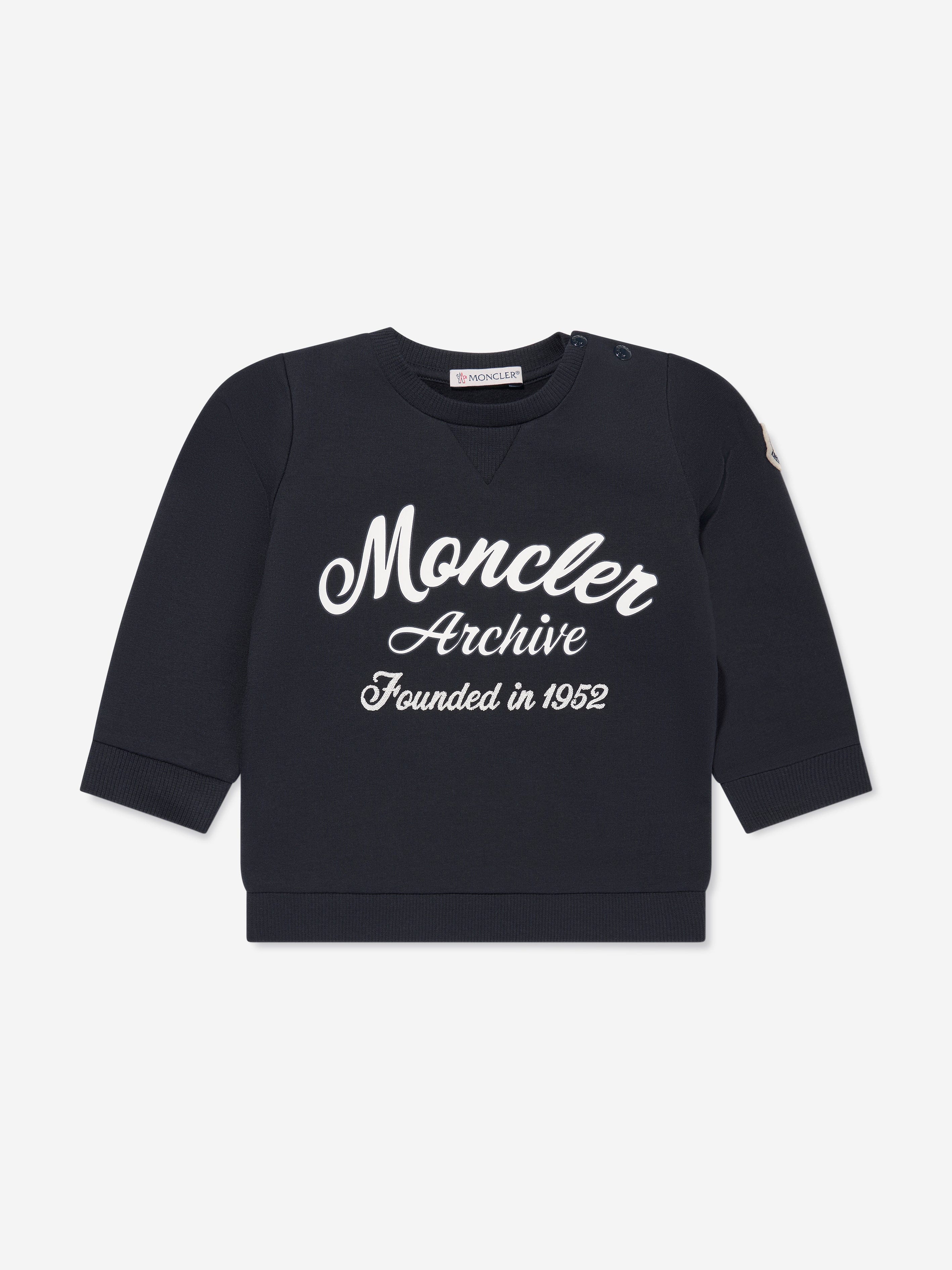 Moncler Enfant Baby Boys Logo Sweatshirt in Navy