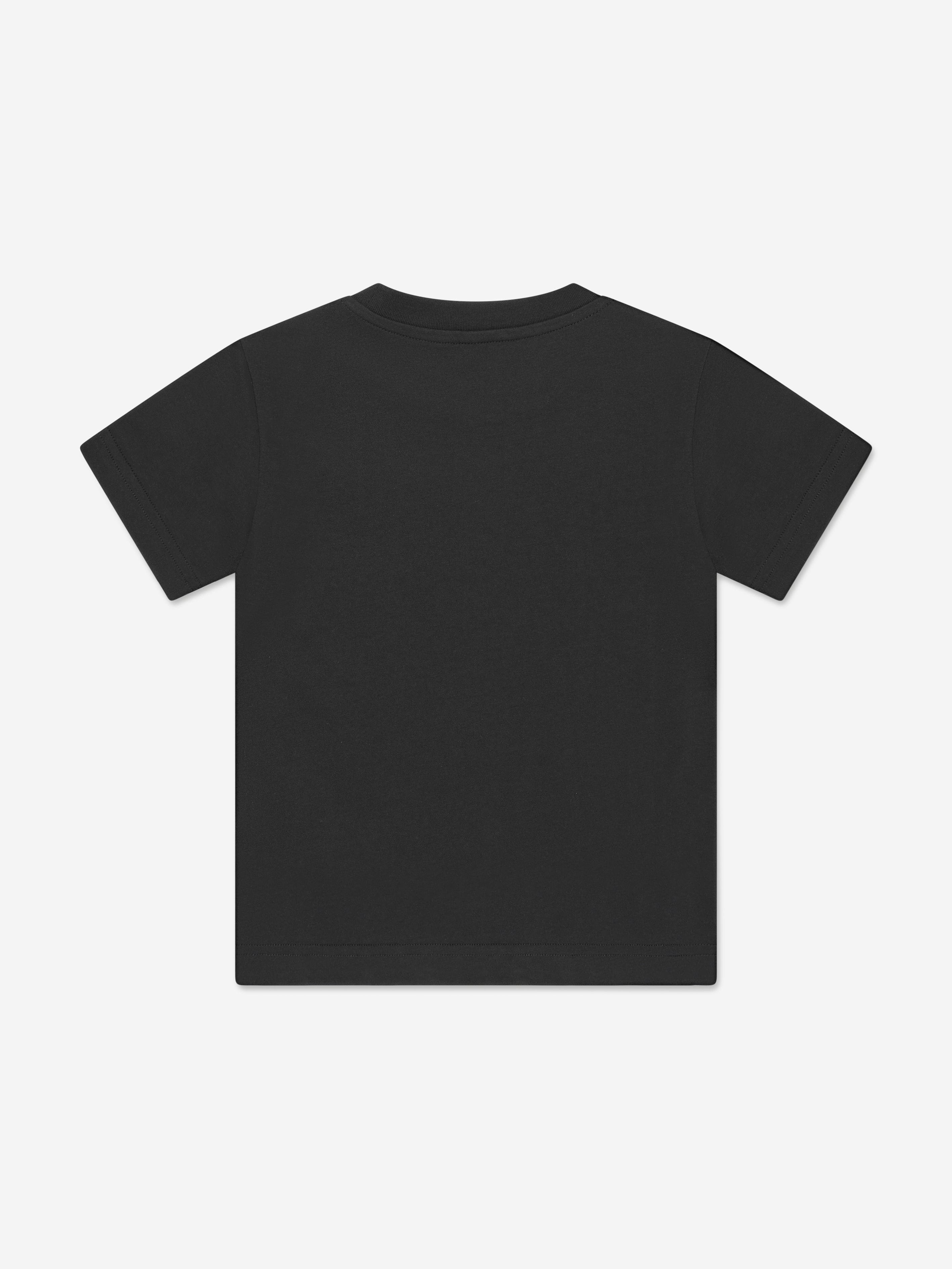 Moncler Enfant Kids Logo T-Shirt in Black