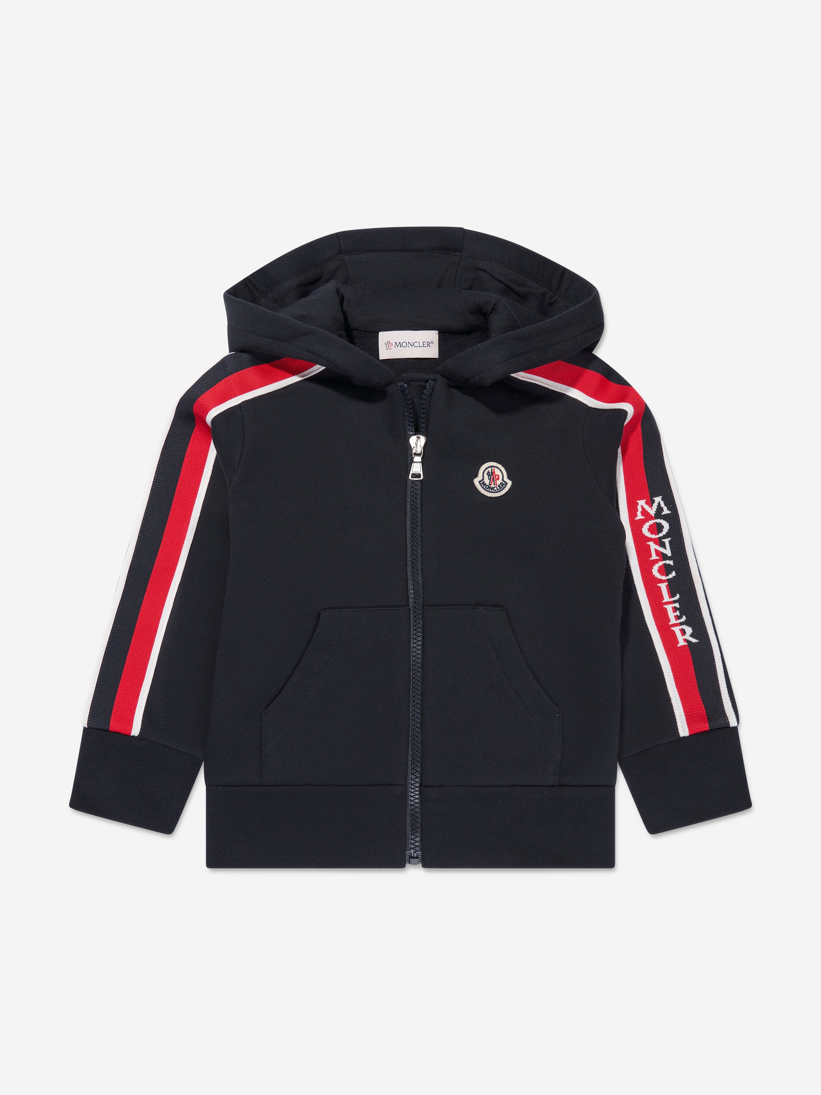 Moncler Enfant Boys Zip Up Top in Navy