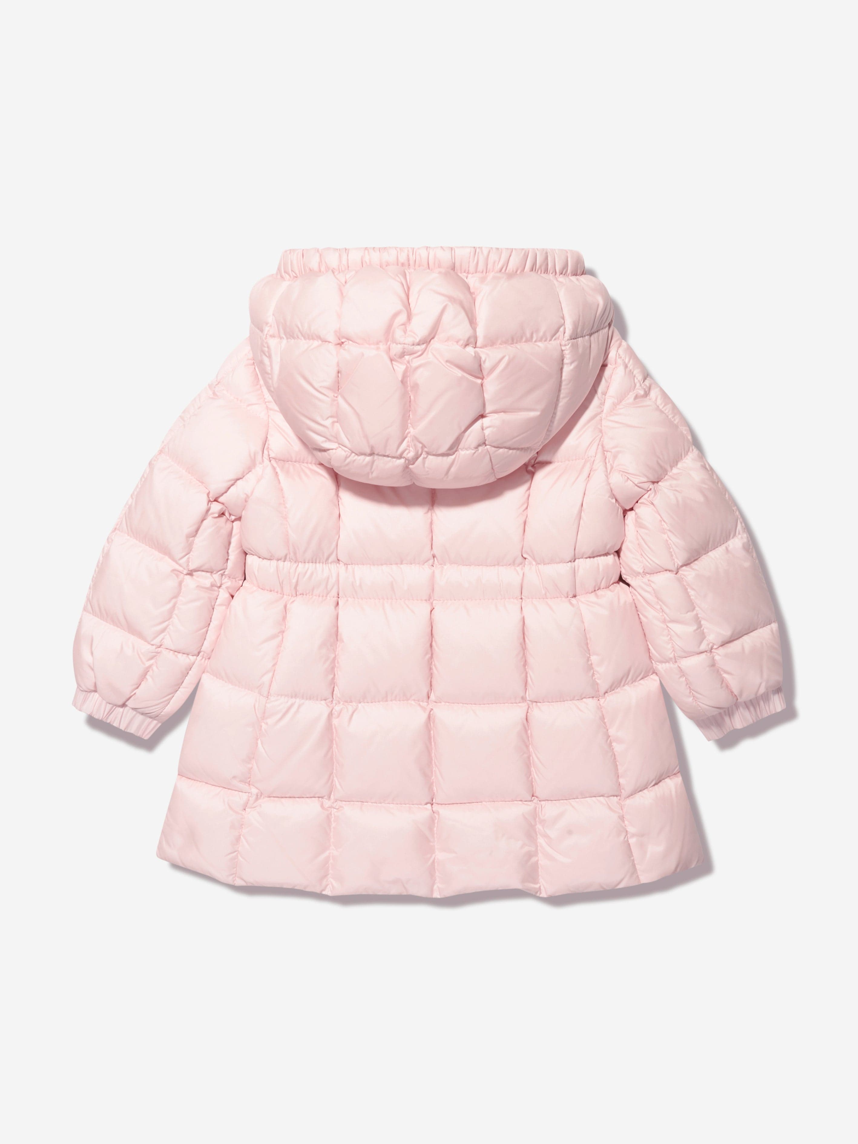 Moncler Enfant Baby Girls Down Padded Anya Long Parka in Pink