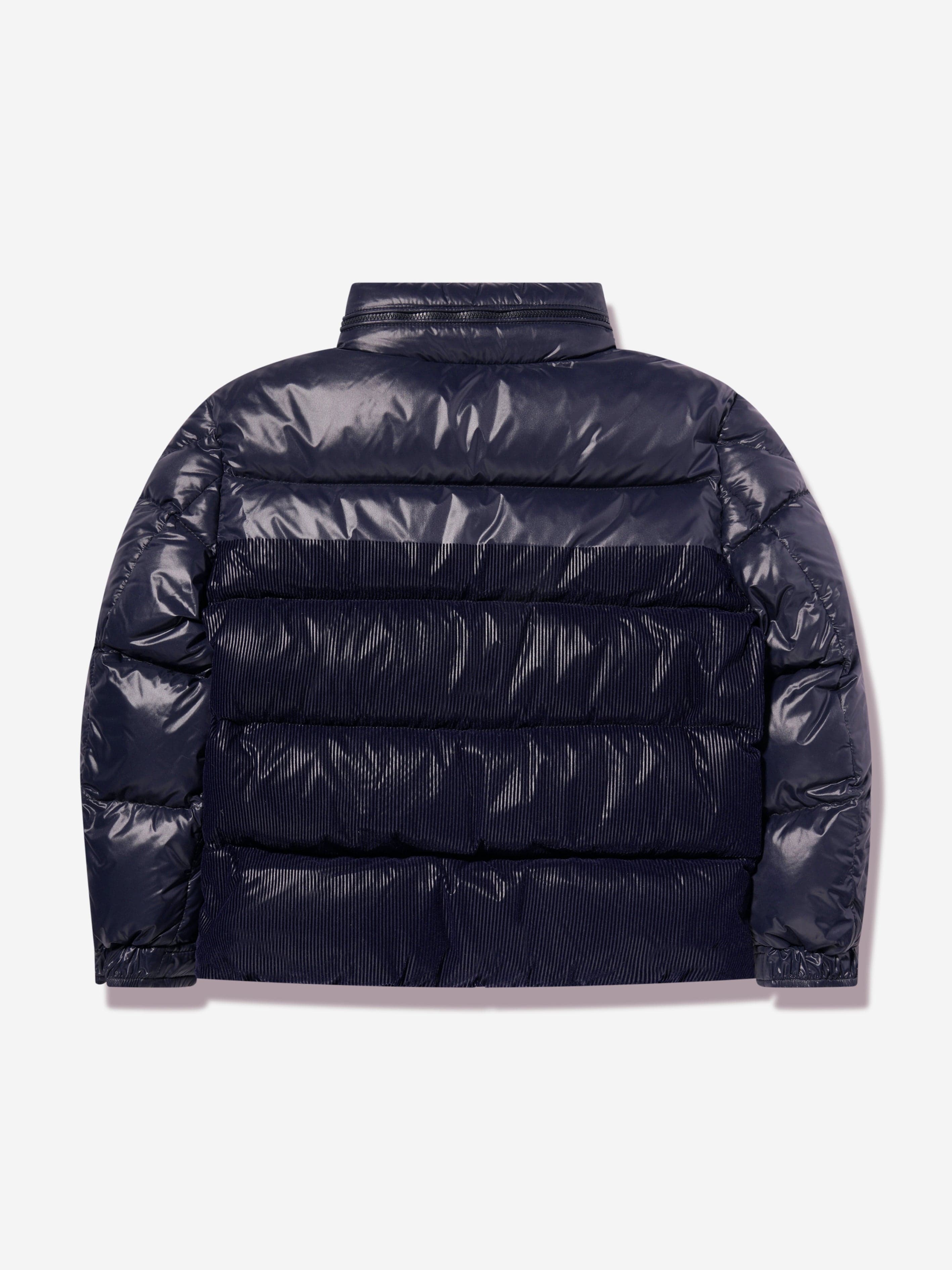 Moncler Enfant Boys Down Padded Hornelen Jacket in Navy