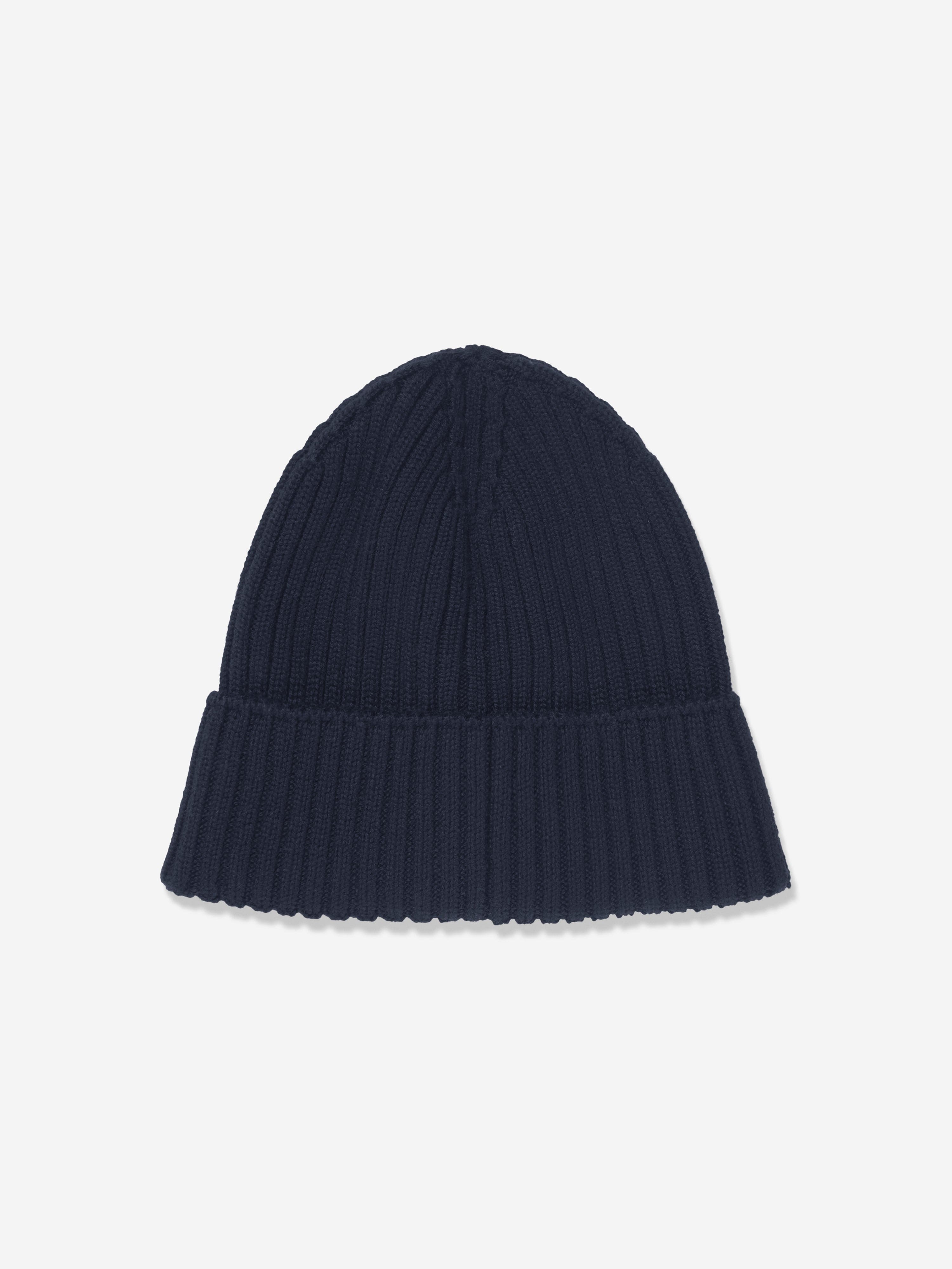 Moncler Enfant Kids Wool Beanie Hat in Navy