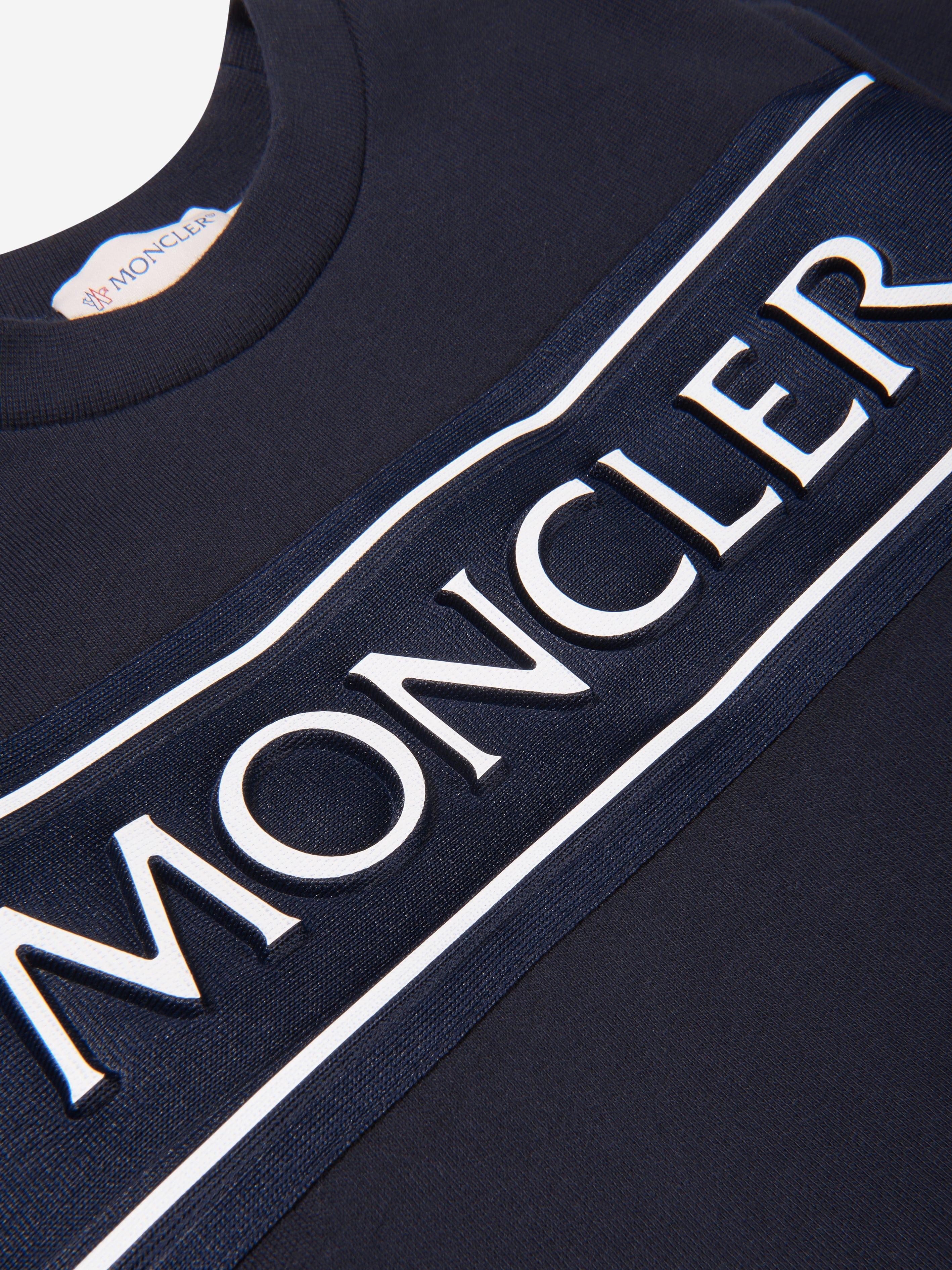 Moncler Enfant Kids Logo Sweatshirt in Navy