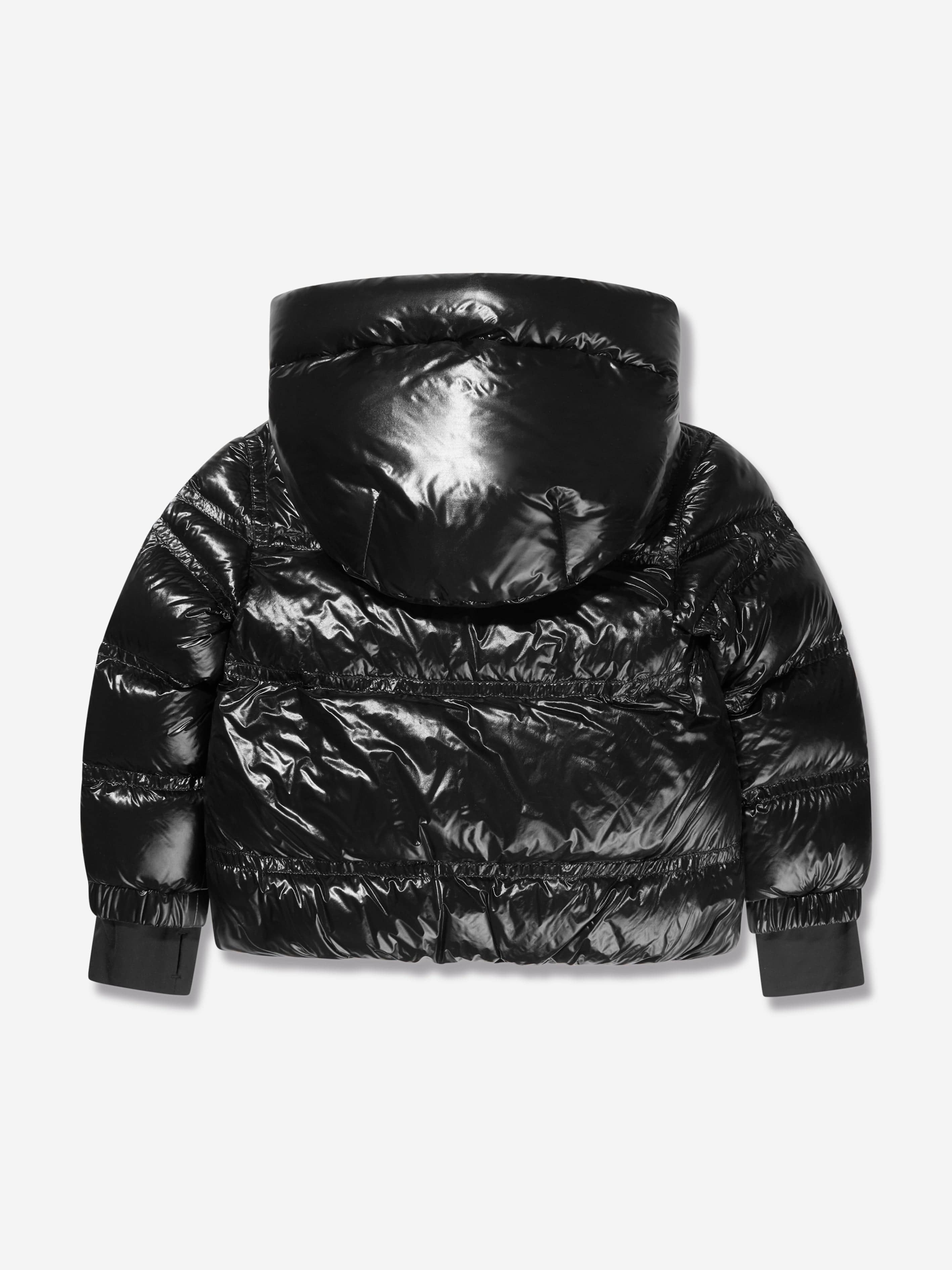 Moncler Enfant Moncler Grenoble Girls Down Padded Vernayaz Jacket in Black