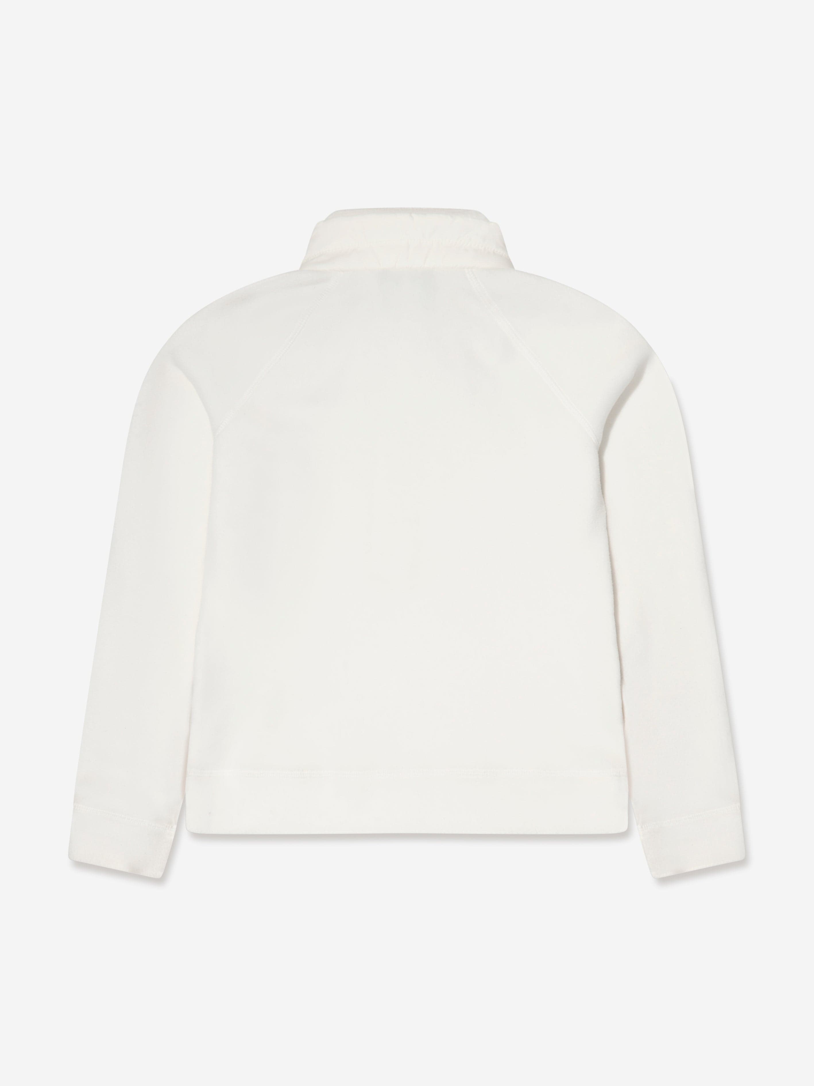 Moncler Enfant Moncler Grenoble Kids Half Zip Ski Sweatshirt in White