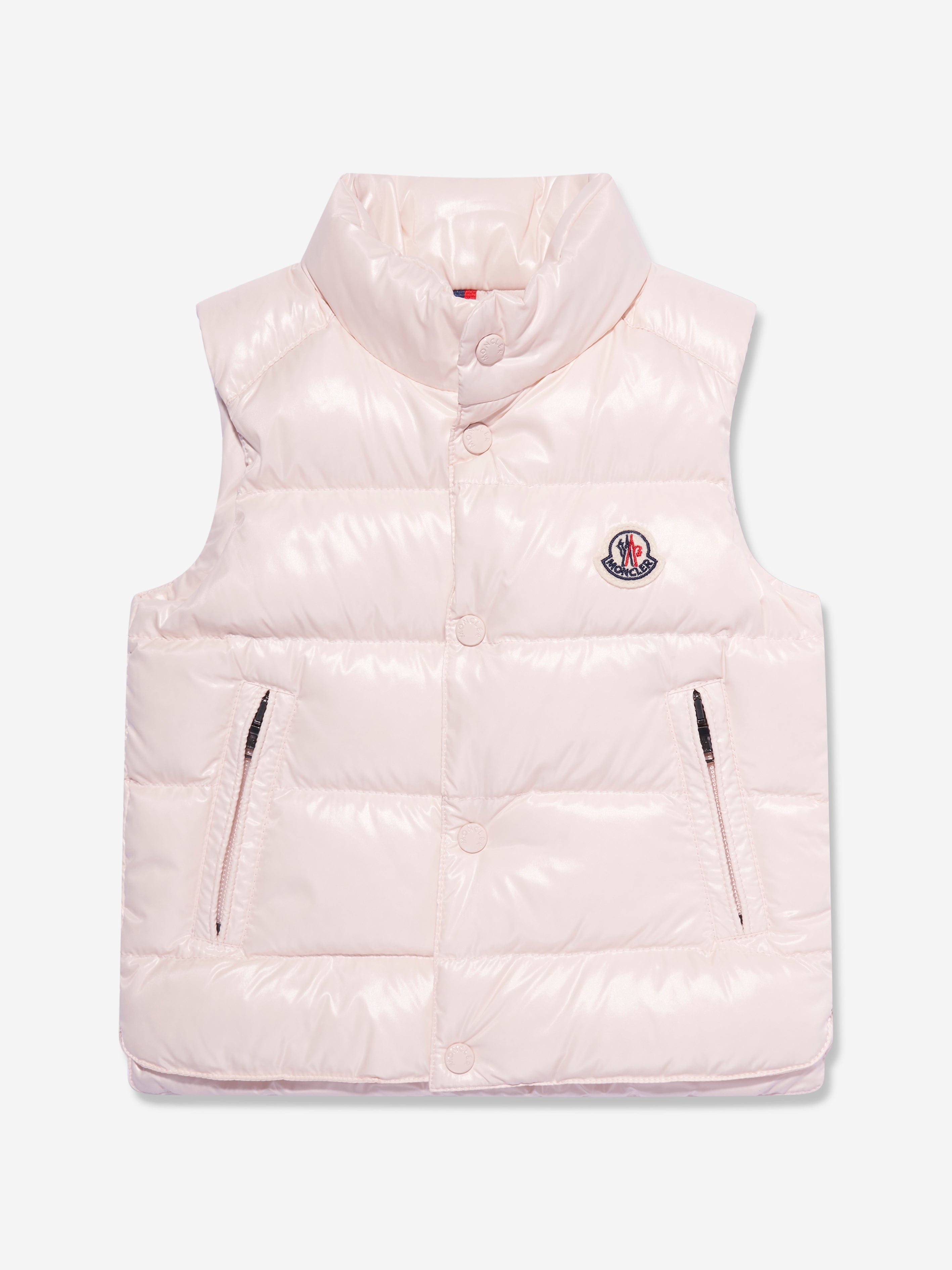 Moncler Enfant Baby Girls Down Padded Bernard Gilet in Pink