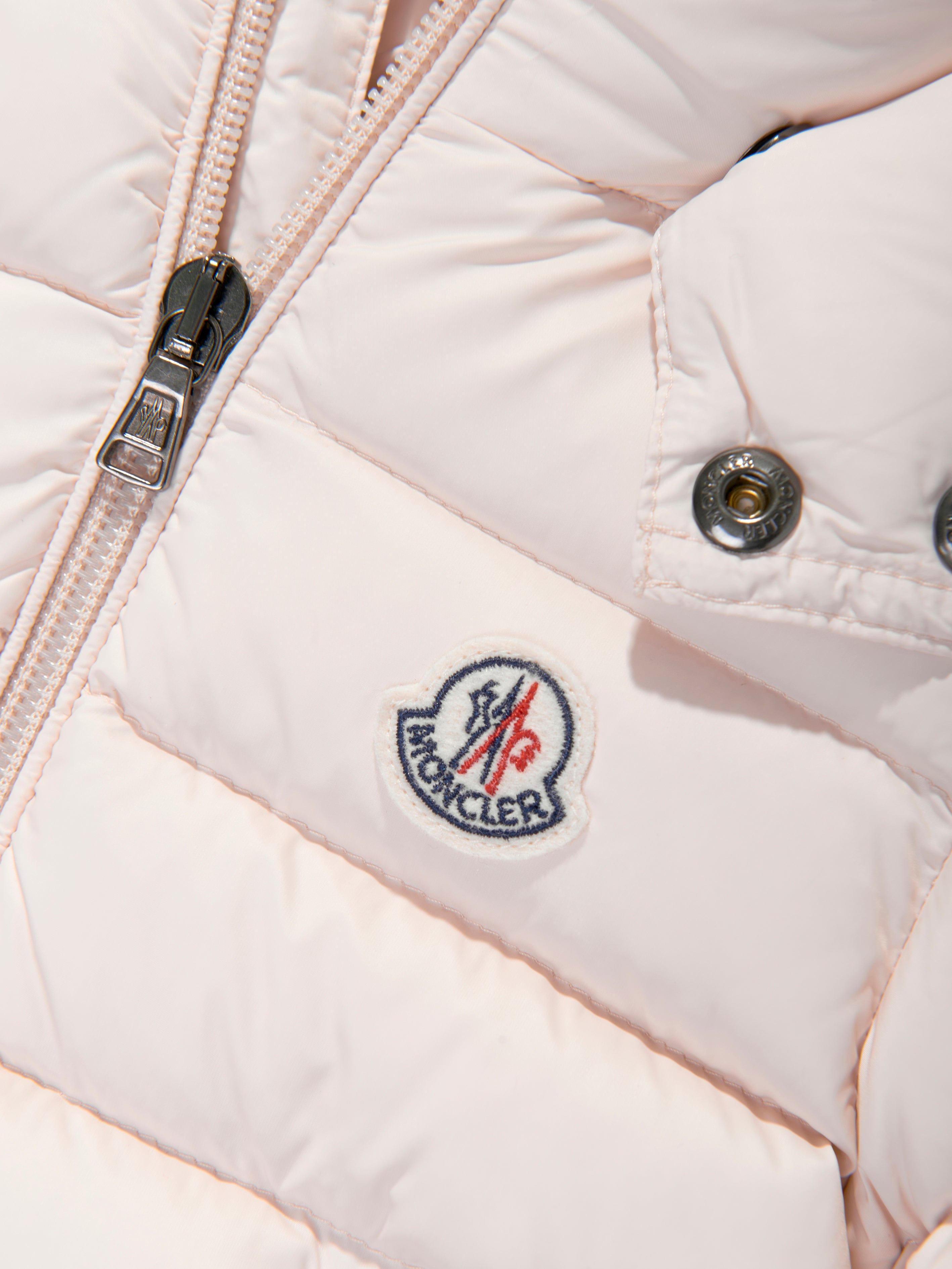 Moncler Enfant Baby Girls Down Padded Jules Jacket in Pink