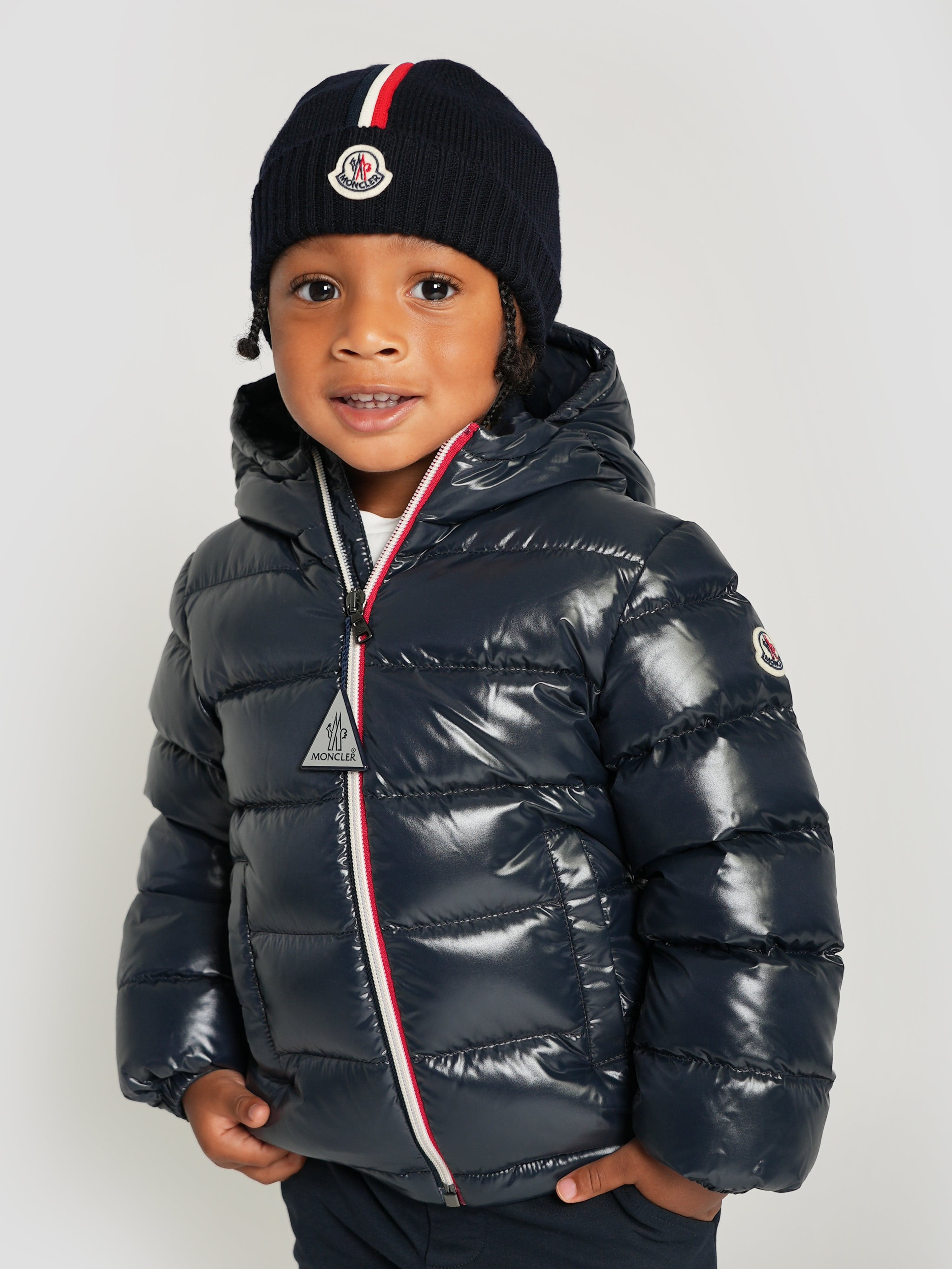 Baby Boys Down Padded New Aubert Jacket in Navy