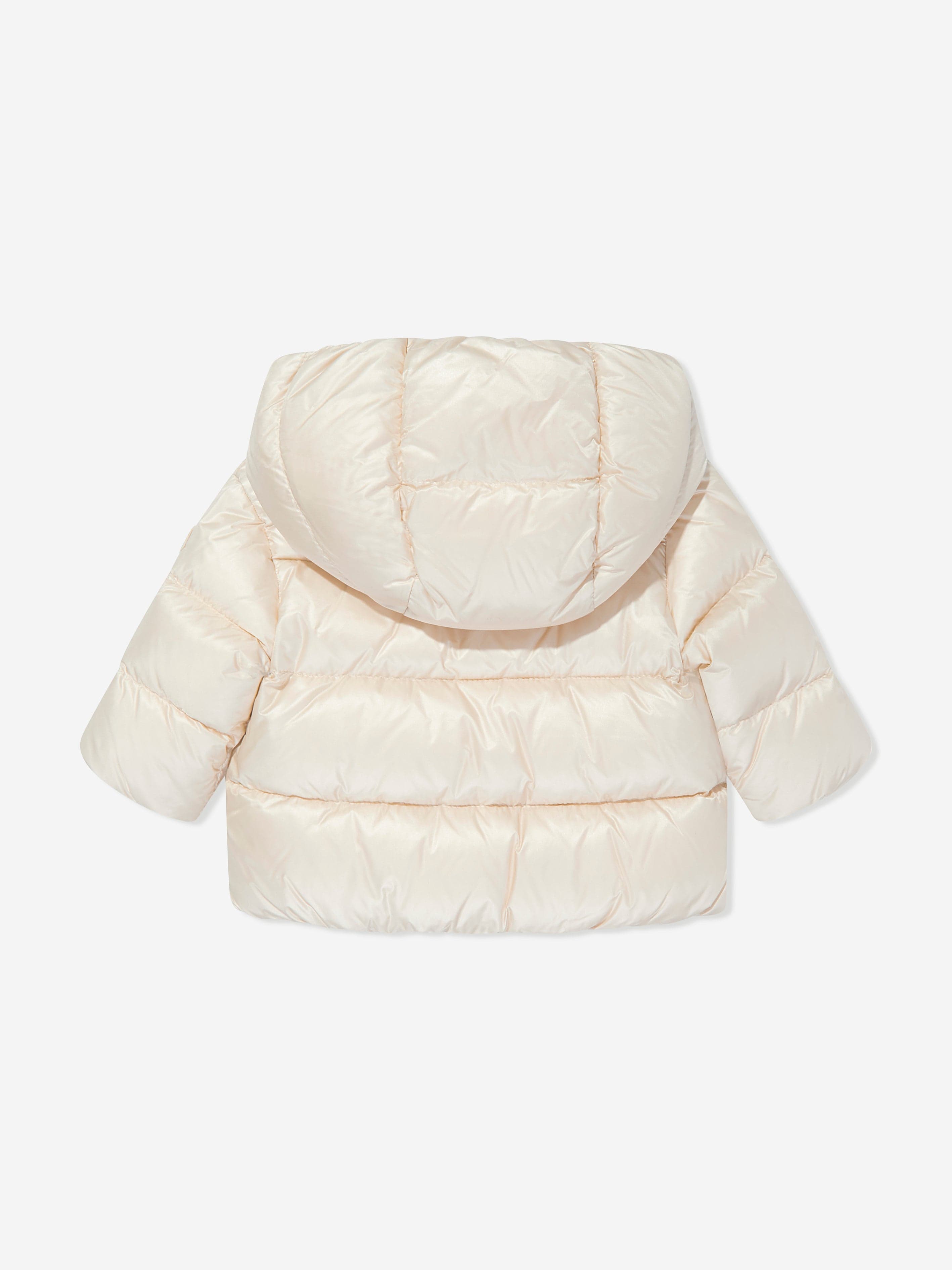 Moncler Enfant Baby Girls Down Teddy Fleece Natas Jacket in Beige