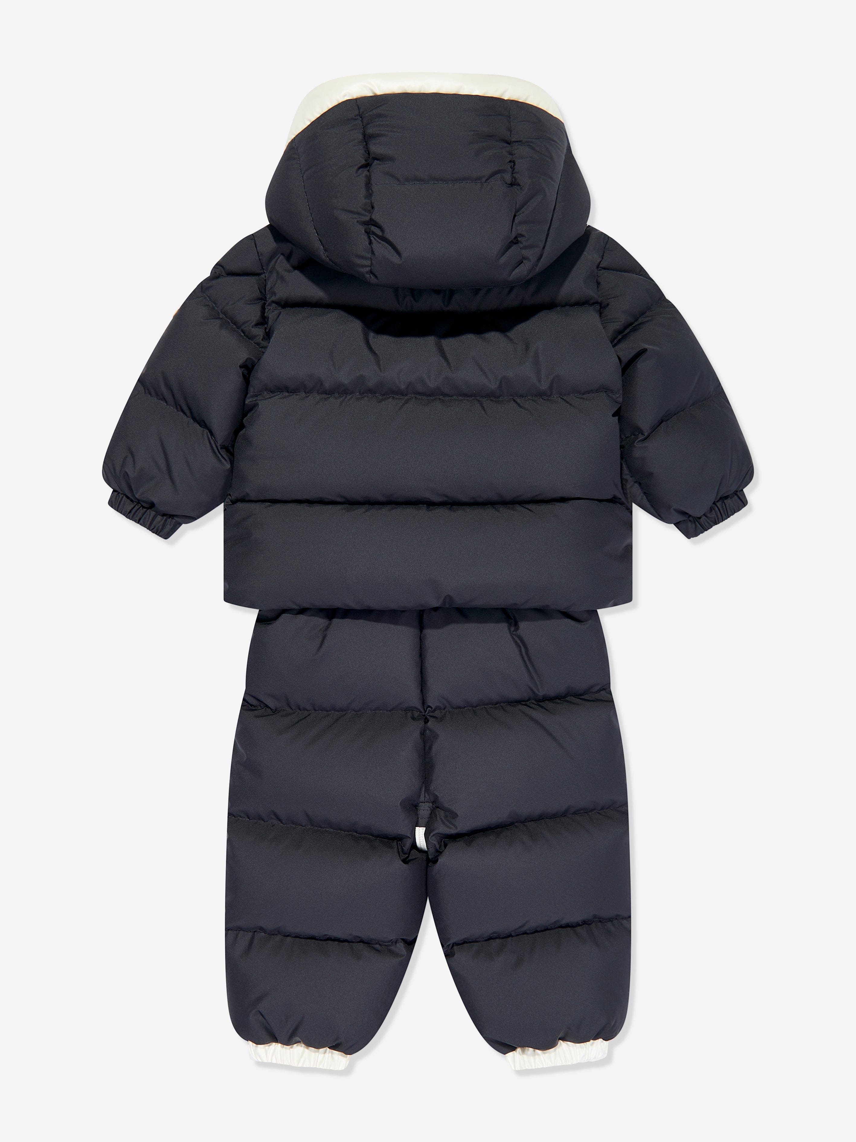 Moncler Enfant Baby Down Padded Xola Jacket in Navy