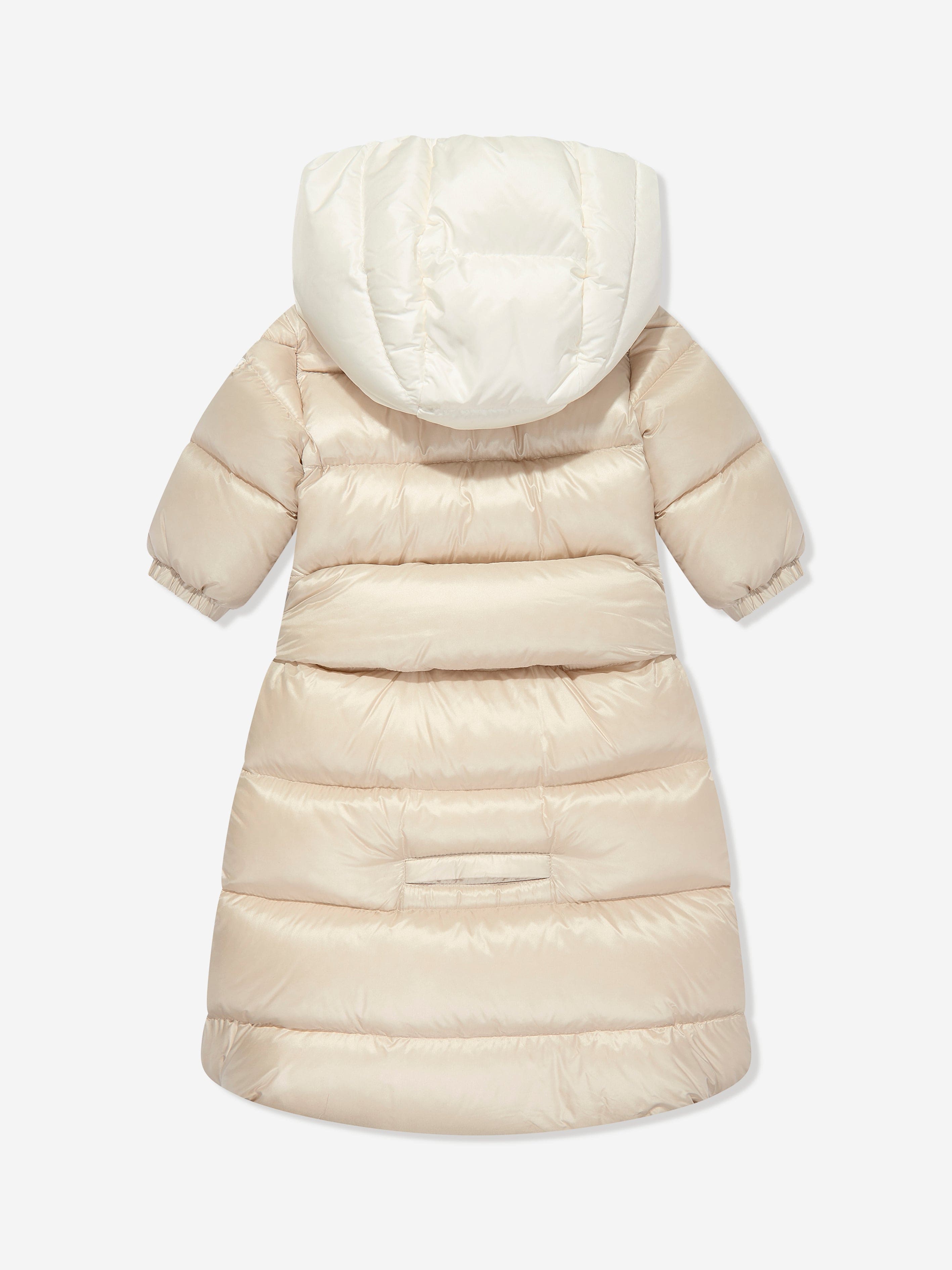 Moncler Enfant Baby Down Padded Ueno Nest in Ivory