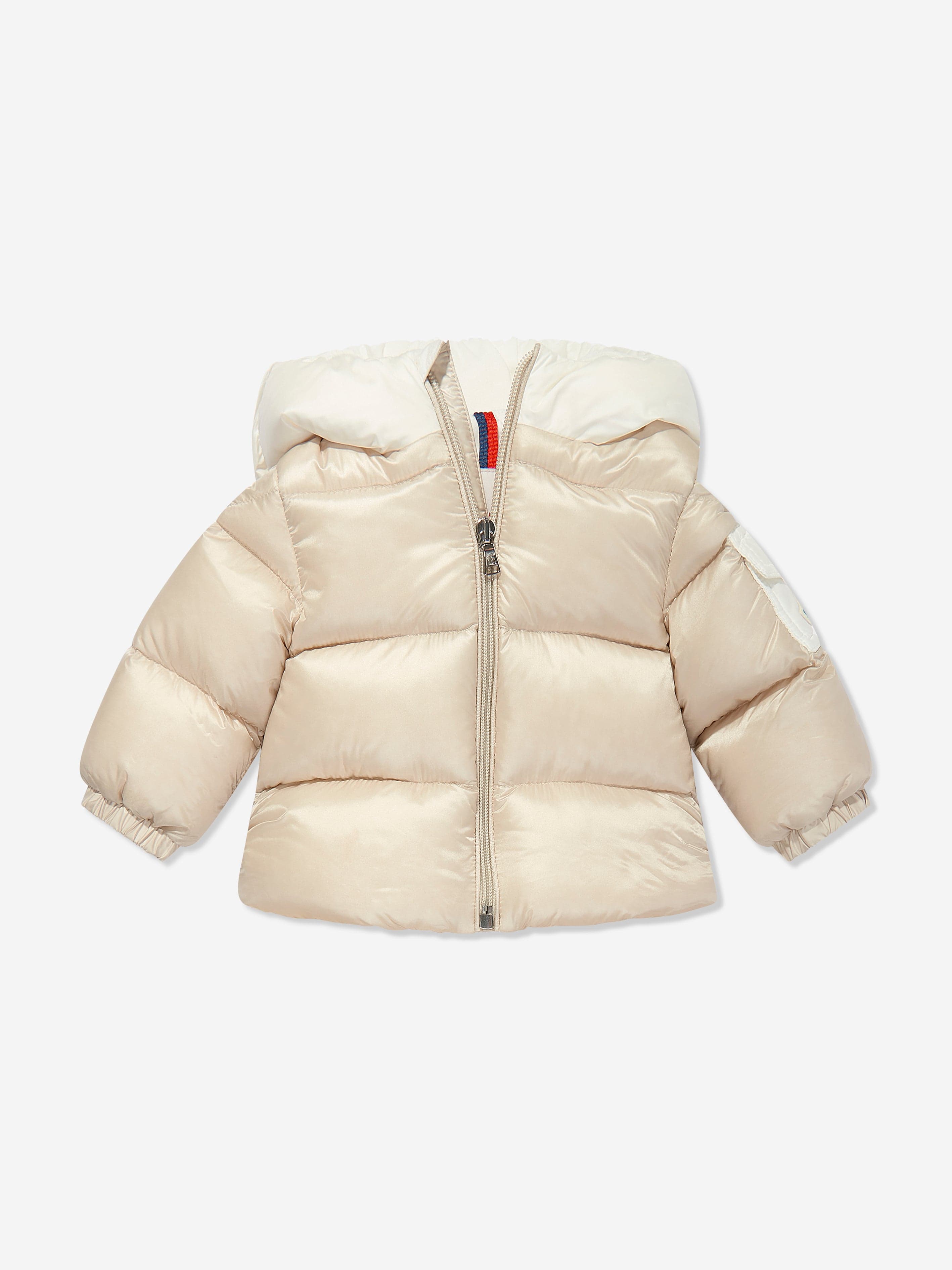 Moncler Enfant Baby Down Padded Ueno Nest in Ivory