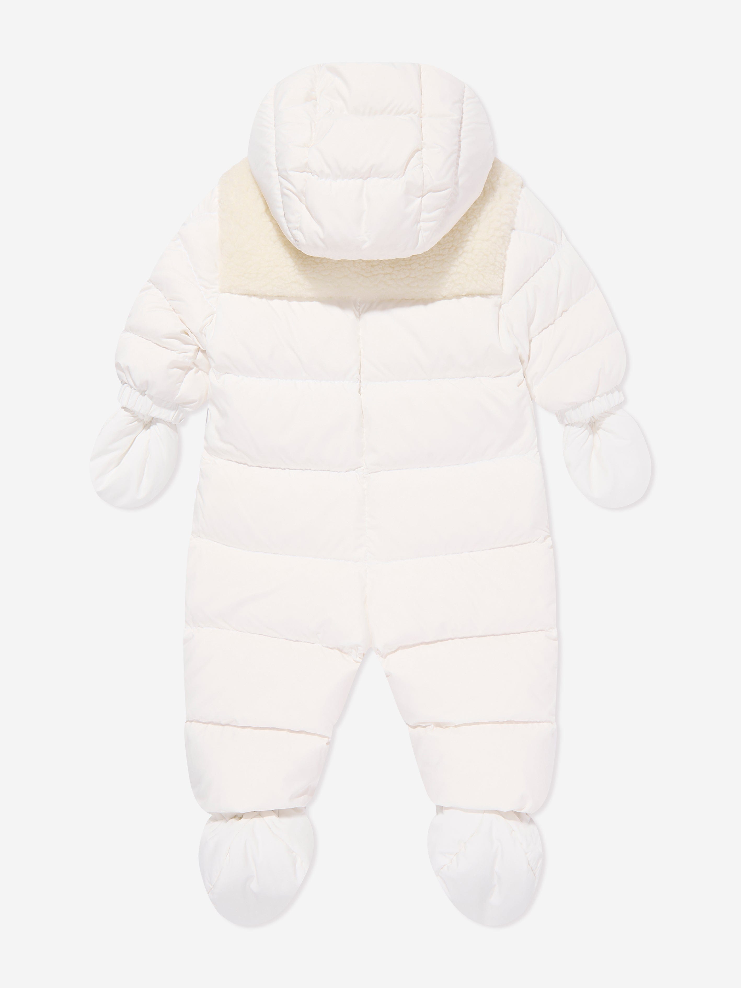 Moncler Enfant Baby Down Padded Sefou Snowsuit in White