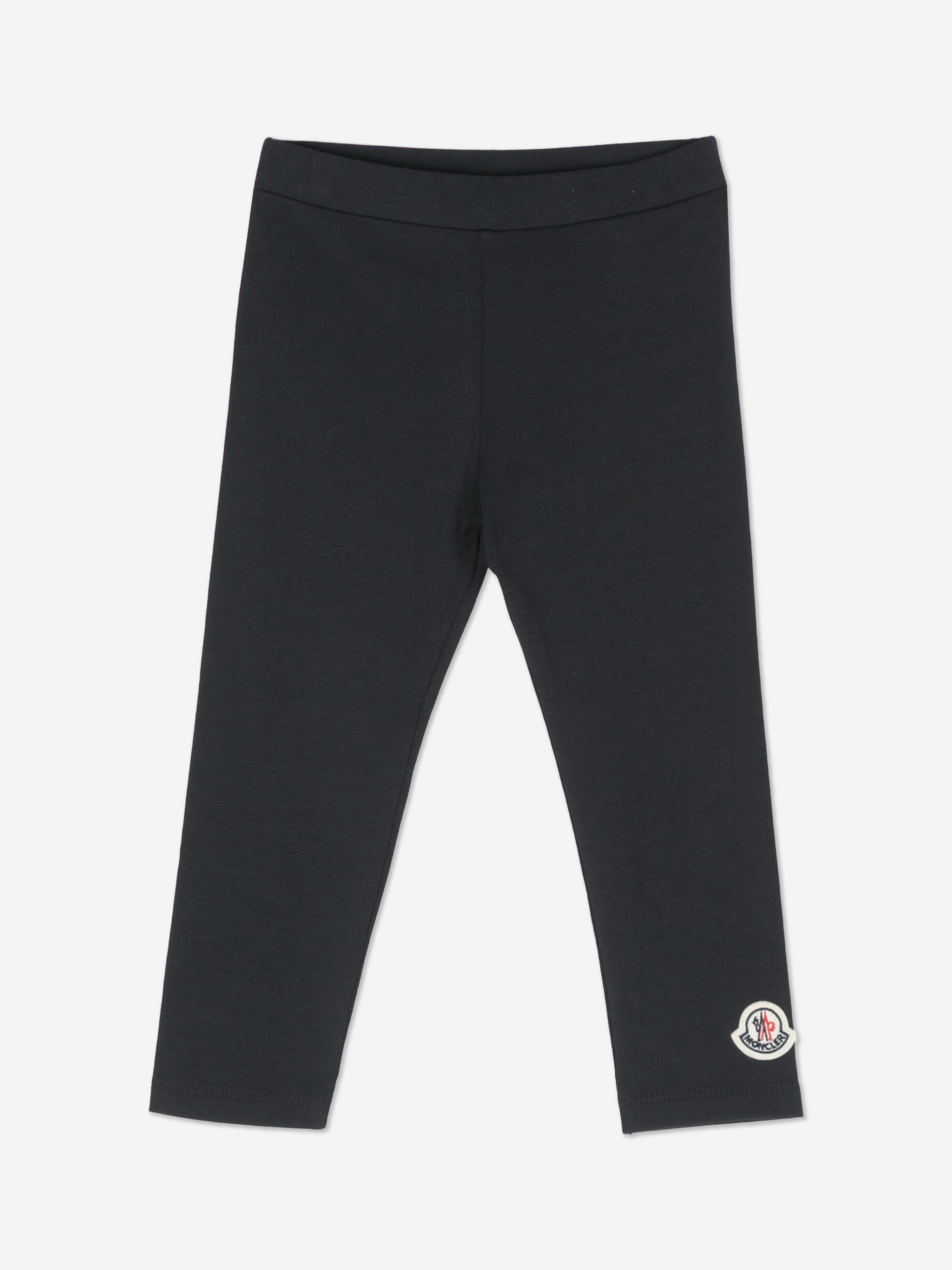 Moncler Enfant Baby Girls Logo Leggings in Navy