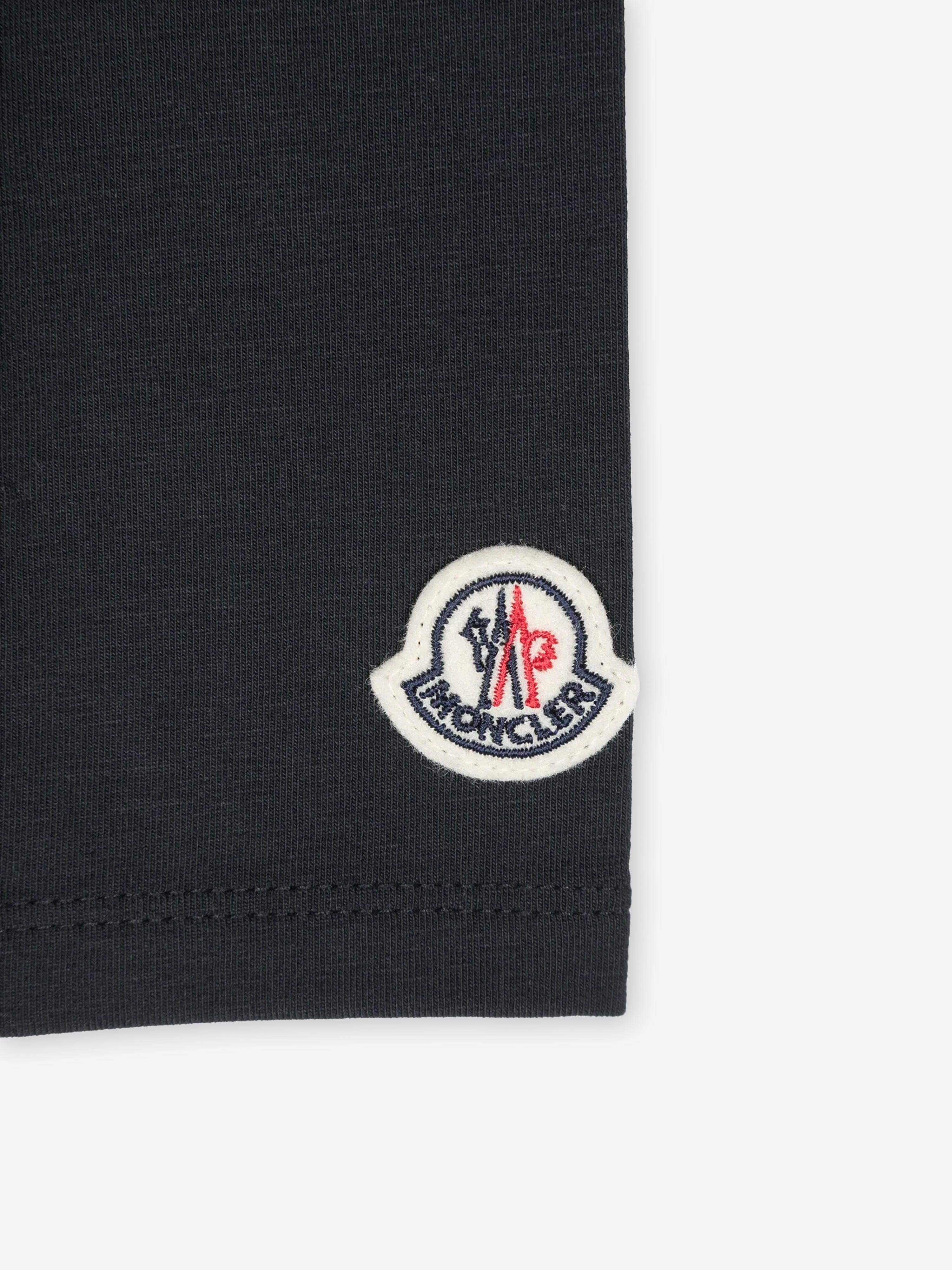 Moncler Enfant Baby Girls Logo Leggings in Navy