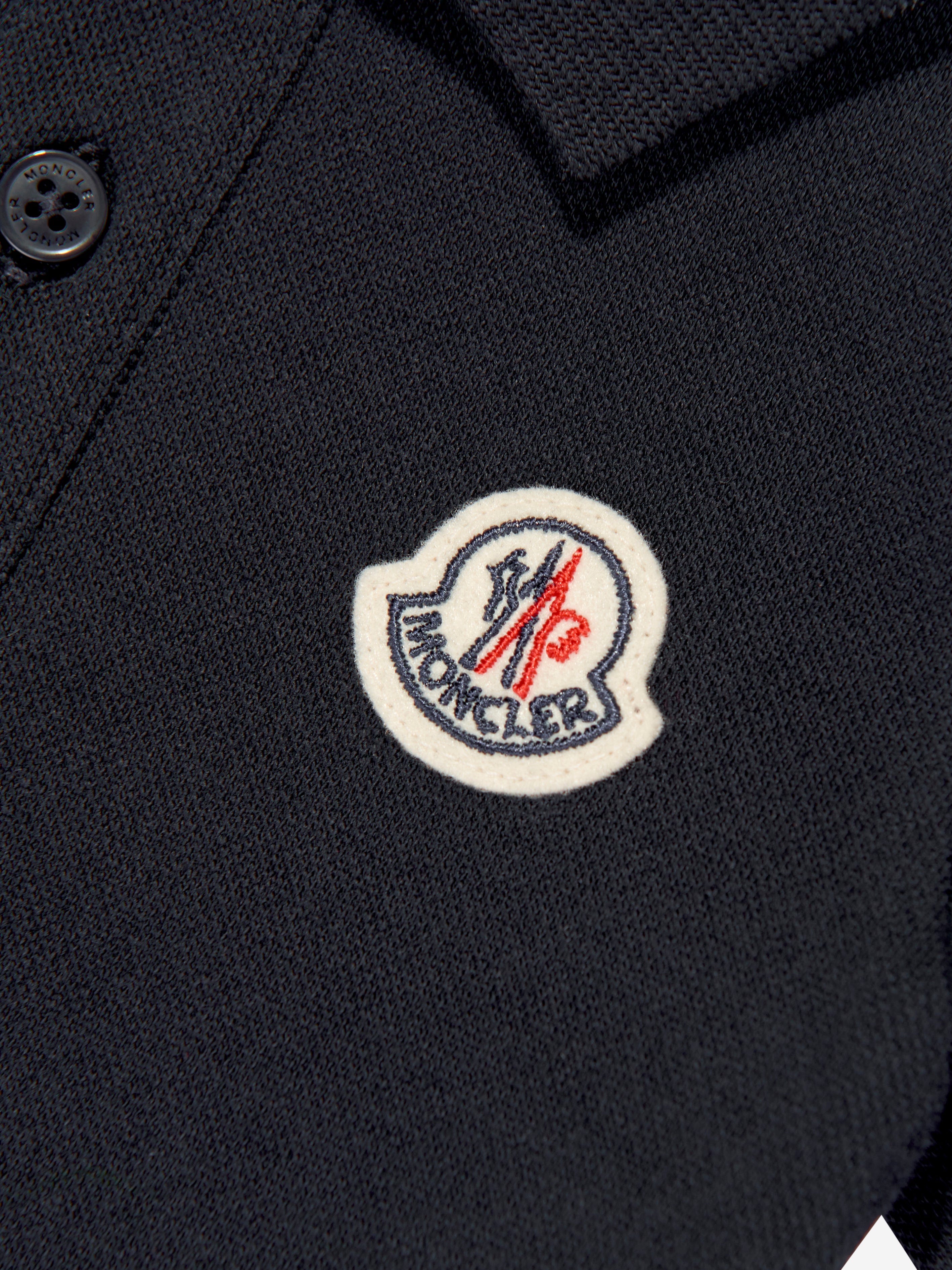 Moncler Enfant Baby Boys Logo Romper in Navy