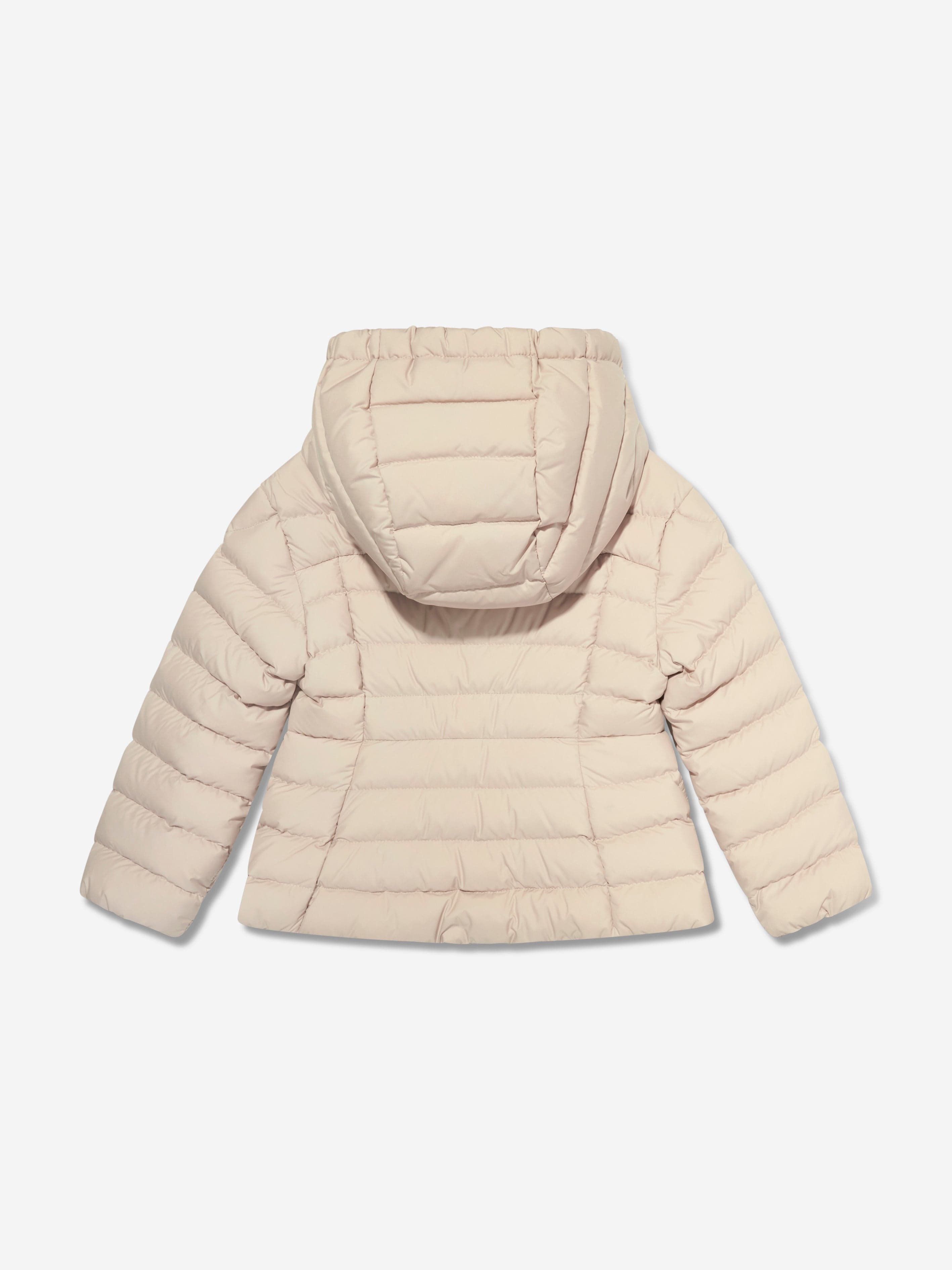 Moncler Enfant Girls Down Padded Egisto Jacket in Beige