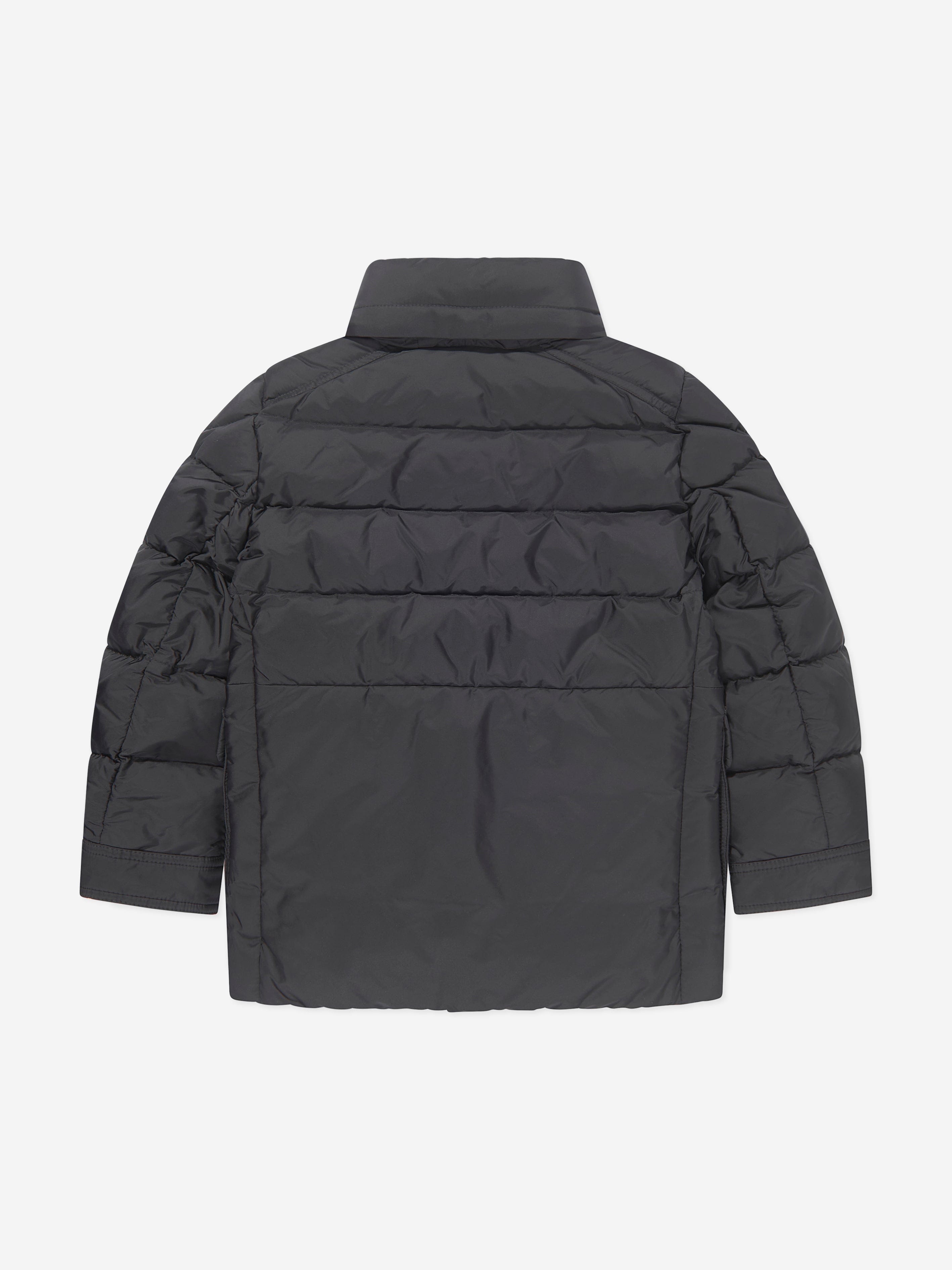 Moncler Enfant Boys Down Padded Klopas Short Parka in Black