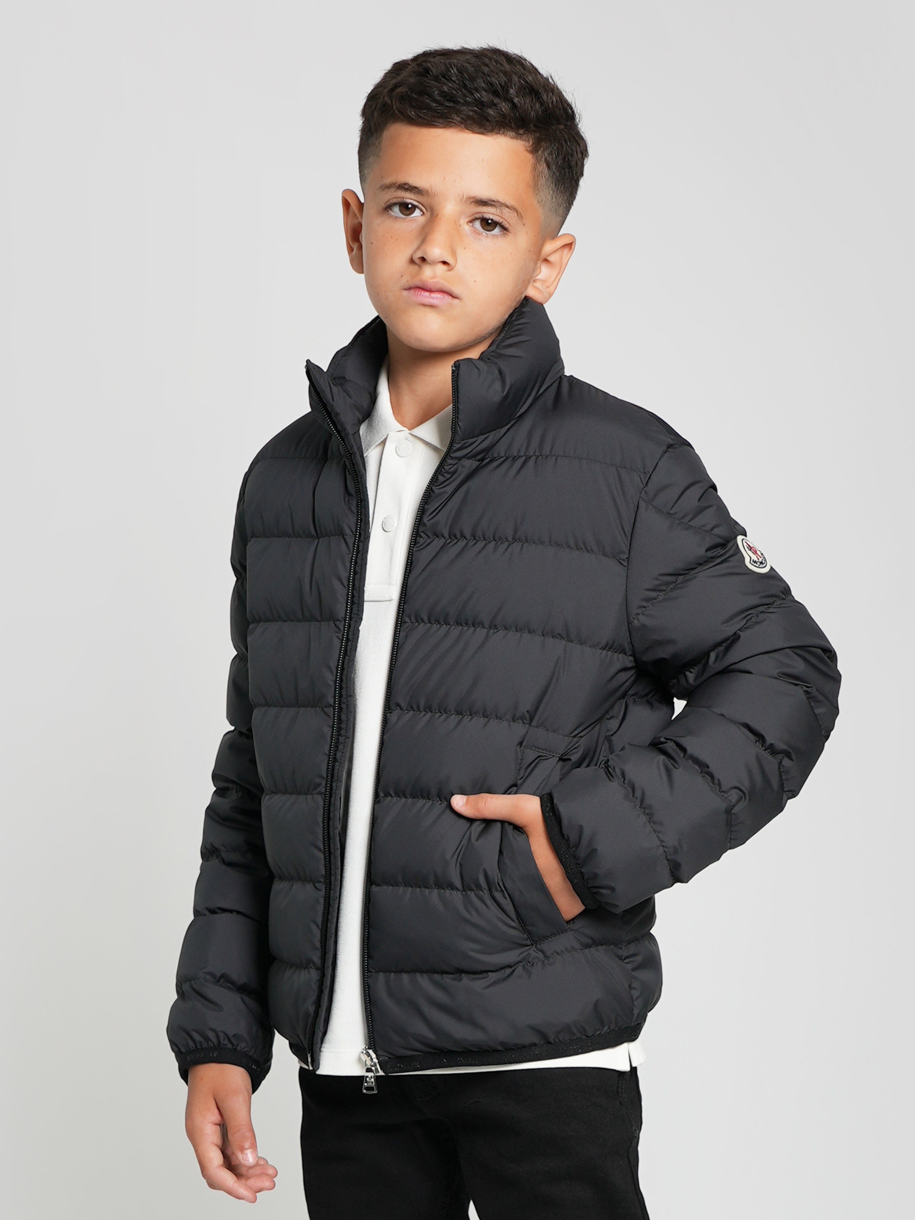 Moncler Enfant Boys Down Padded Baudinet Jacket in Black