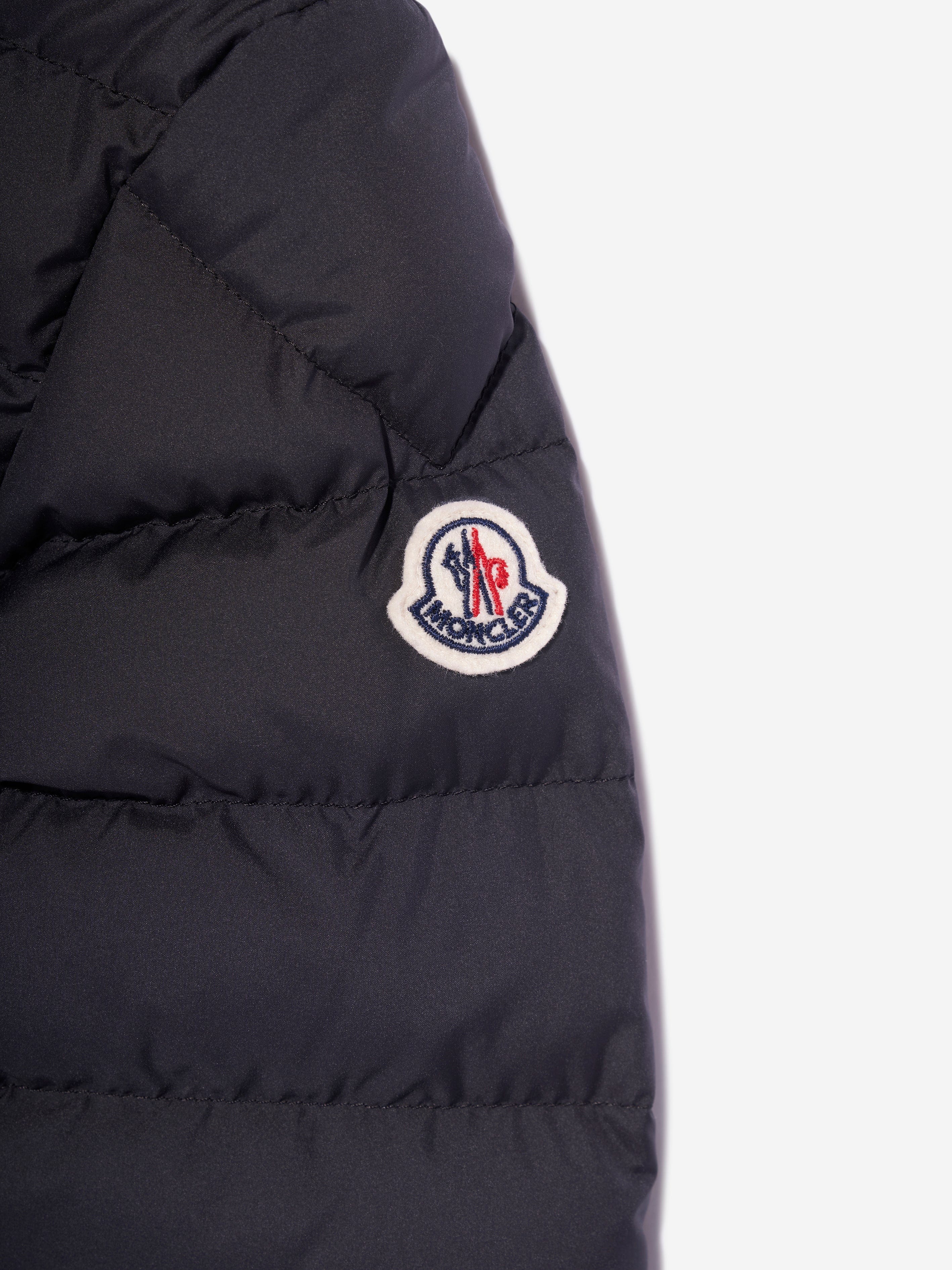 Moncler Enfant Boys Down Padded Baudinet Jacket in Black