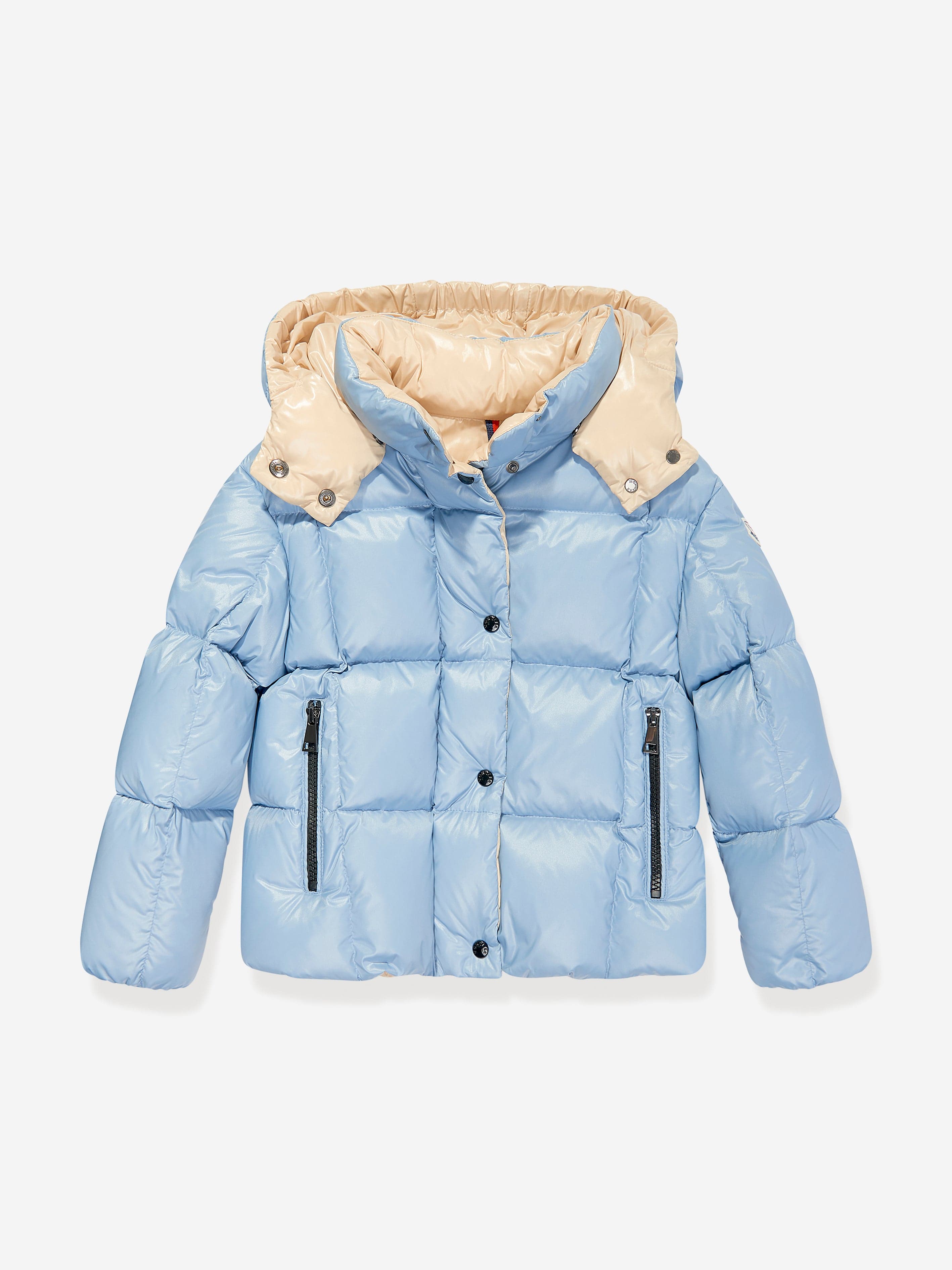 Moncler Enfant Girls Down Padded Parana Jacket in Blue