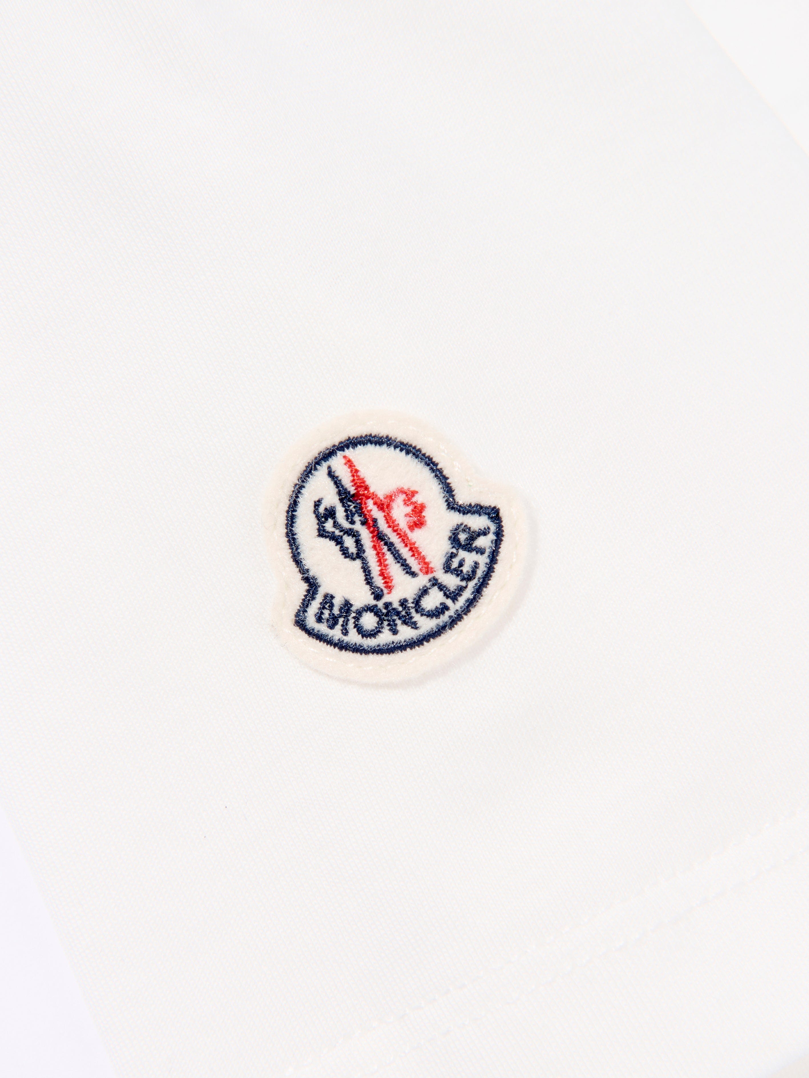 Moncler Enfant Boys Logo Print T-Shirt in White