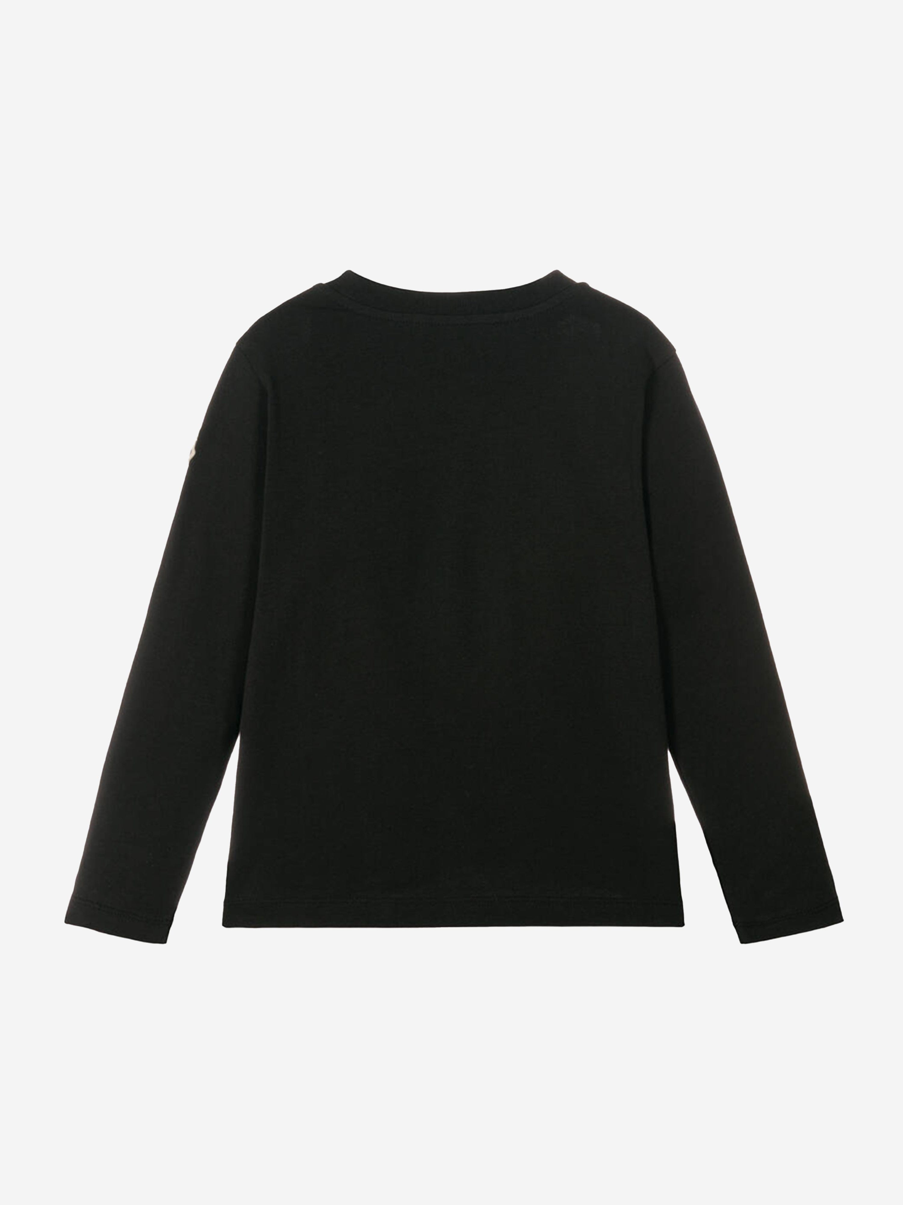 Moncler Enfant Boys Long Sleeve T-Shirt in Black