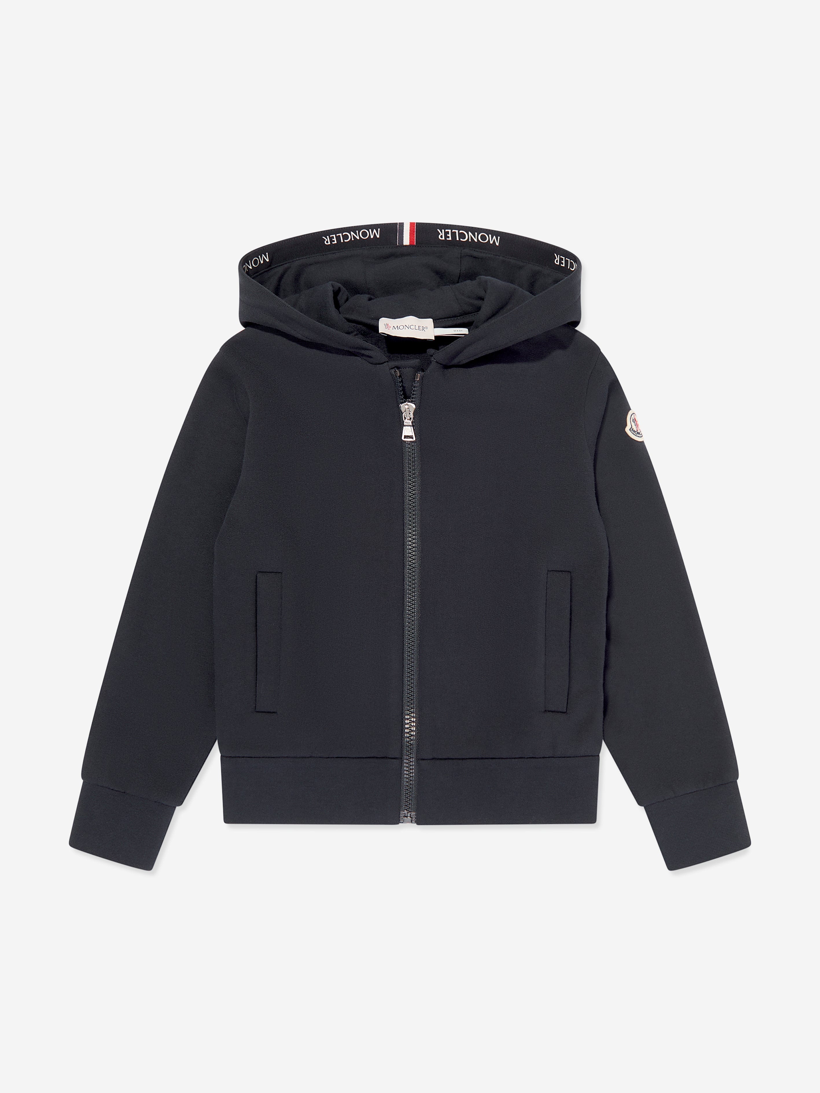 Moncler Enfant Boys Zip Up Top in Navy