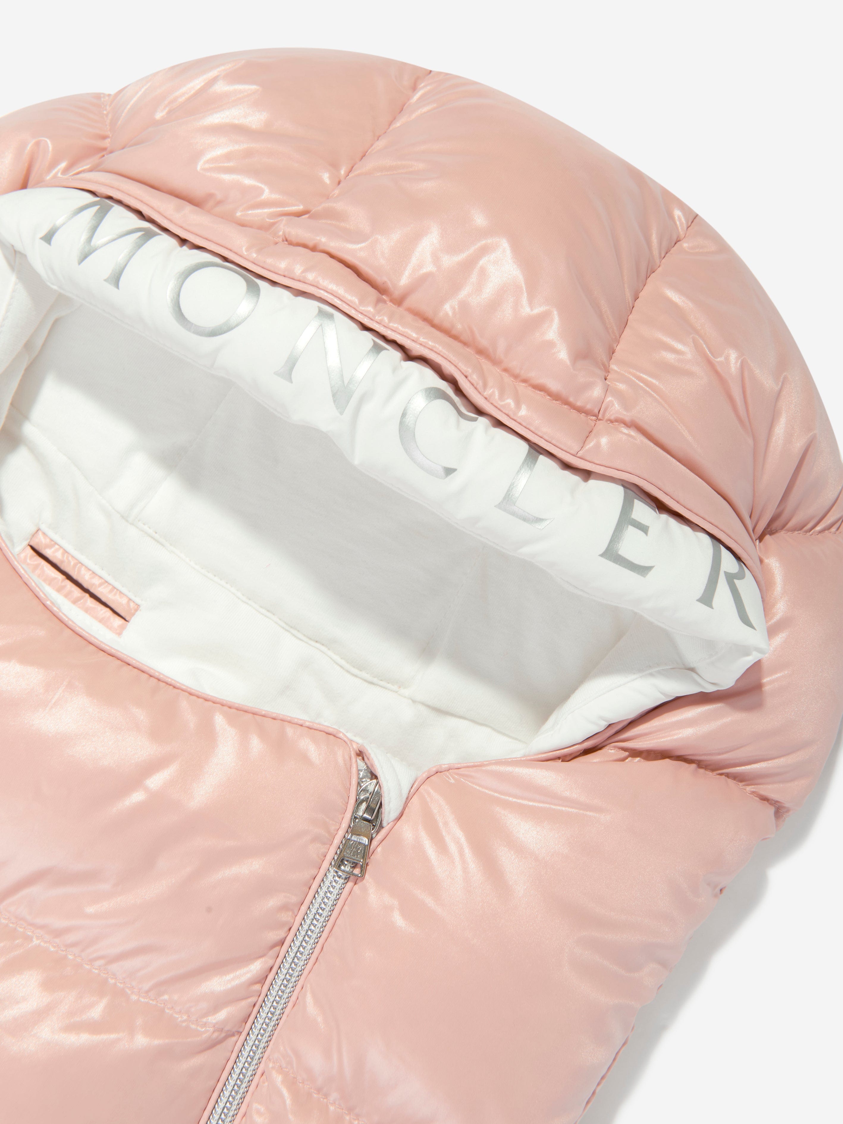 Moncler Enfant Baby Girls Down Padded Nest in Pink