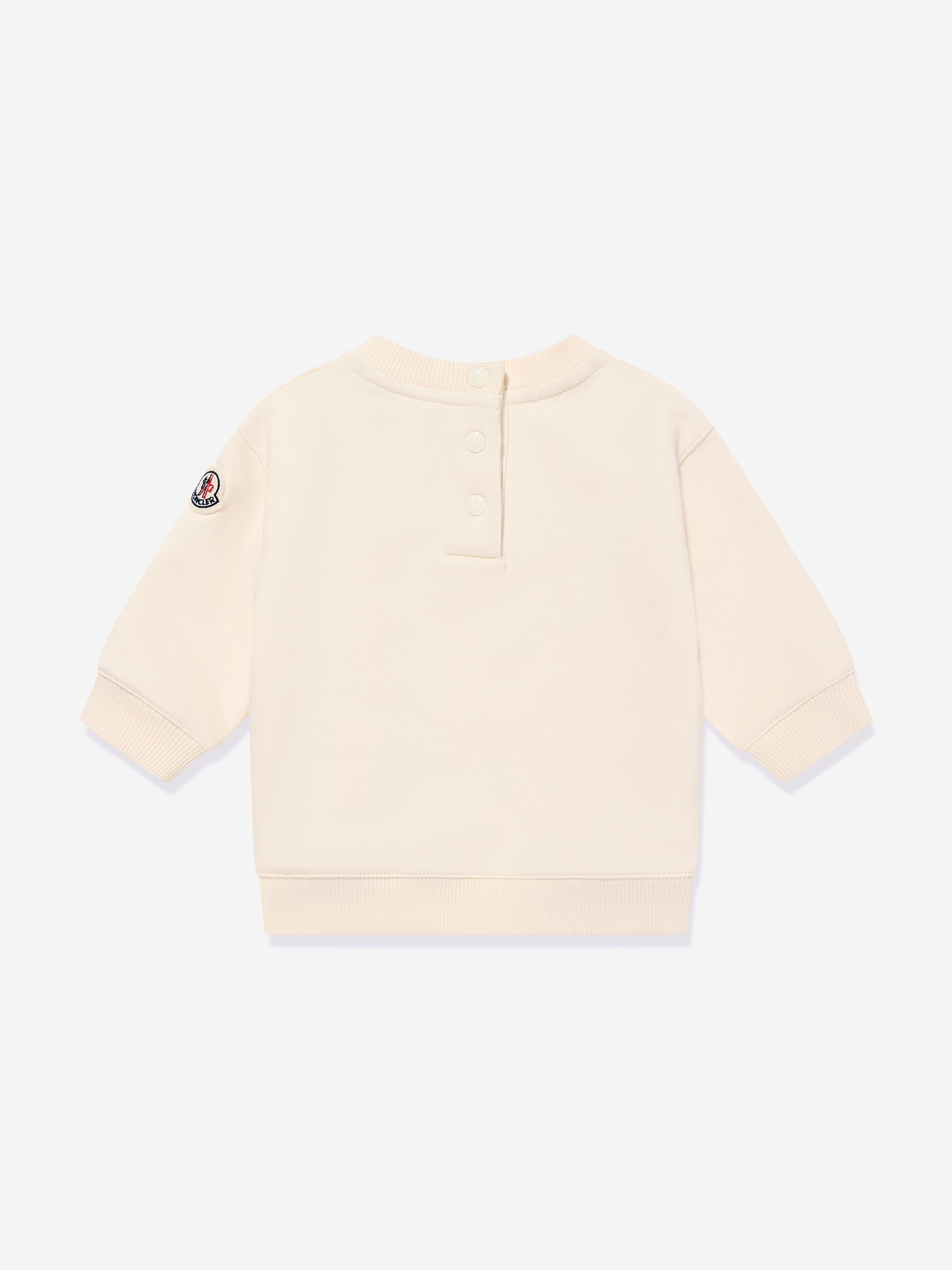 Moncler Enfant Baby Girls Bear Sweatshirt in Cream