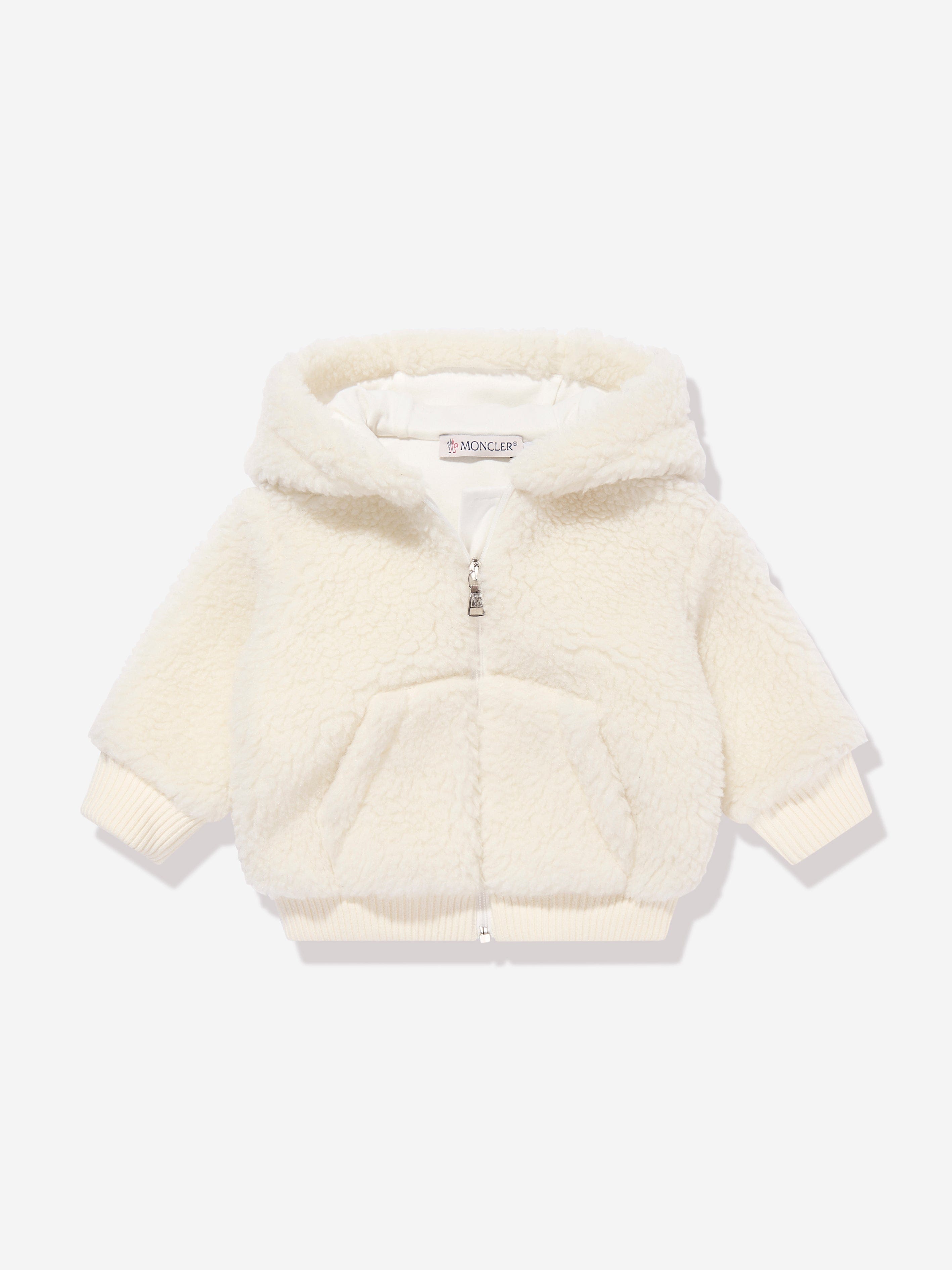 Moncler Enfant Baby Boys Zip Up Top in Ivory