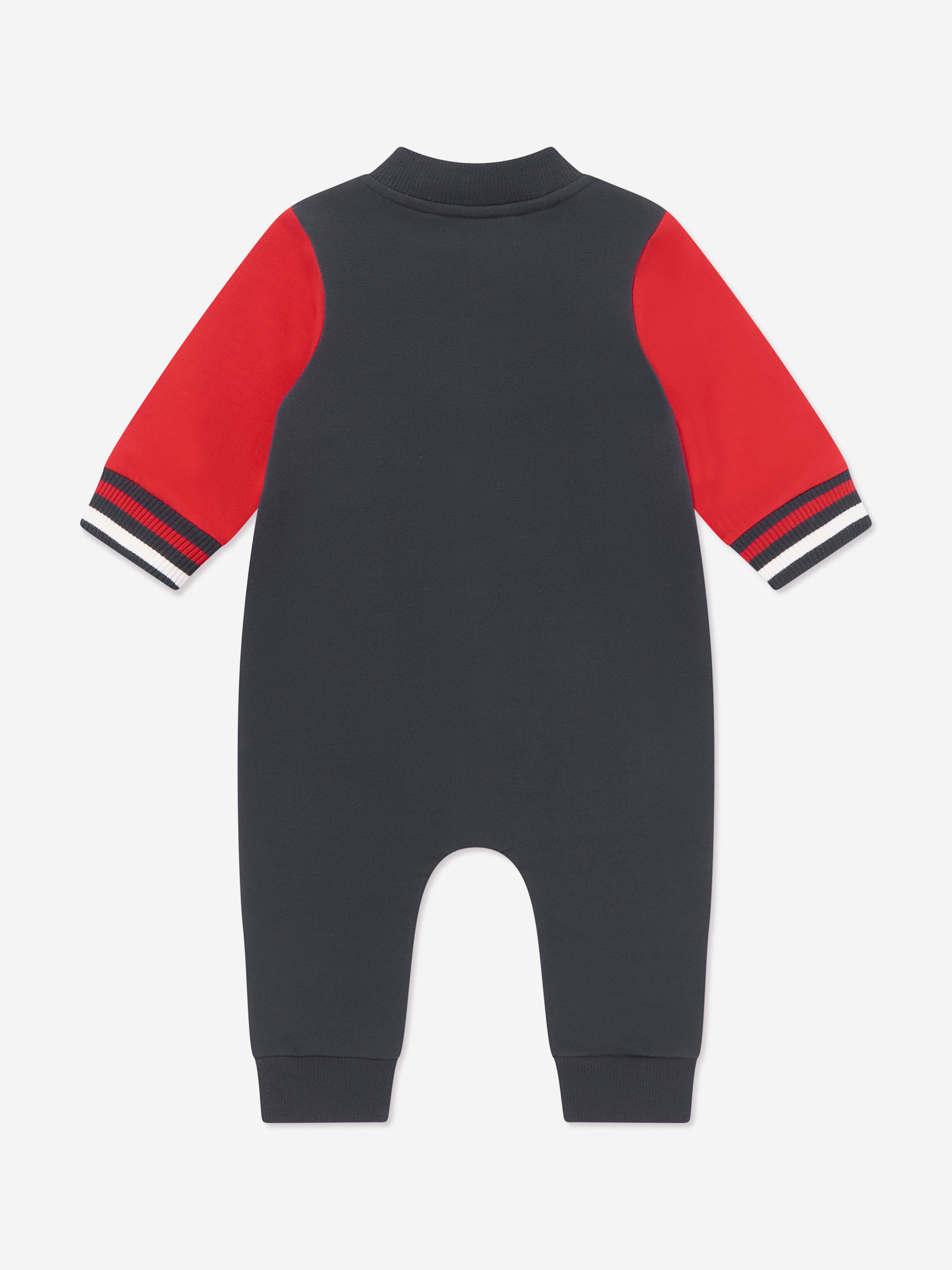 Moncler Enfant Baby Boys Logo Romper in Navy