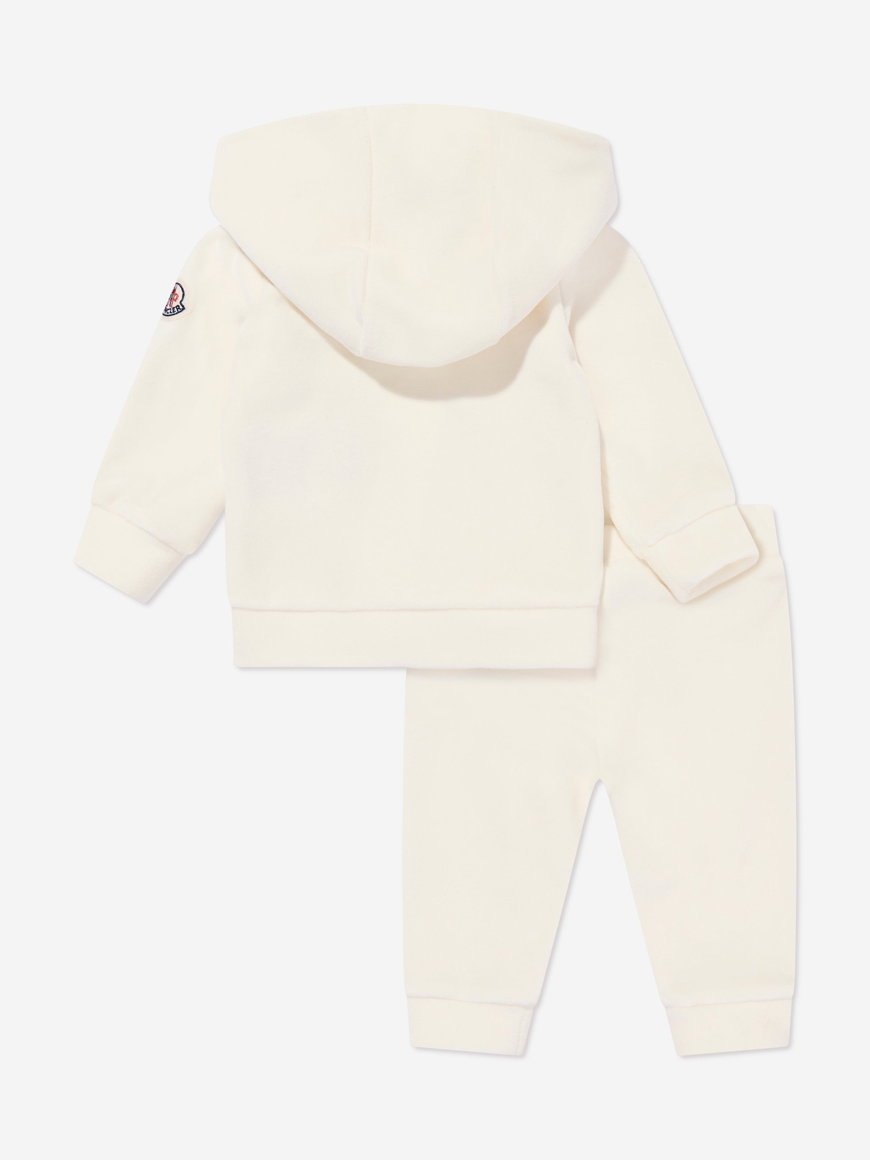 Moncler Enfant Baby Girls Logo Tracksuit in Ivory