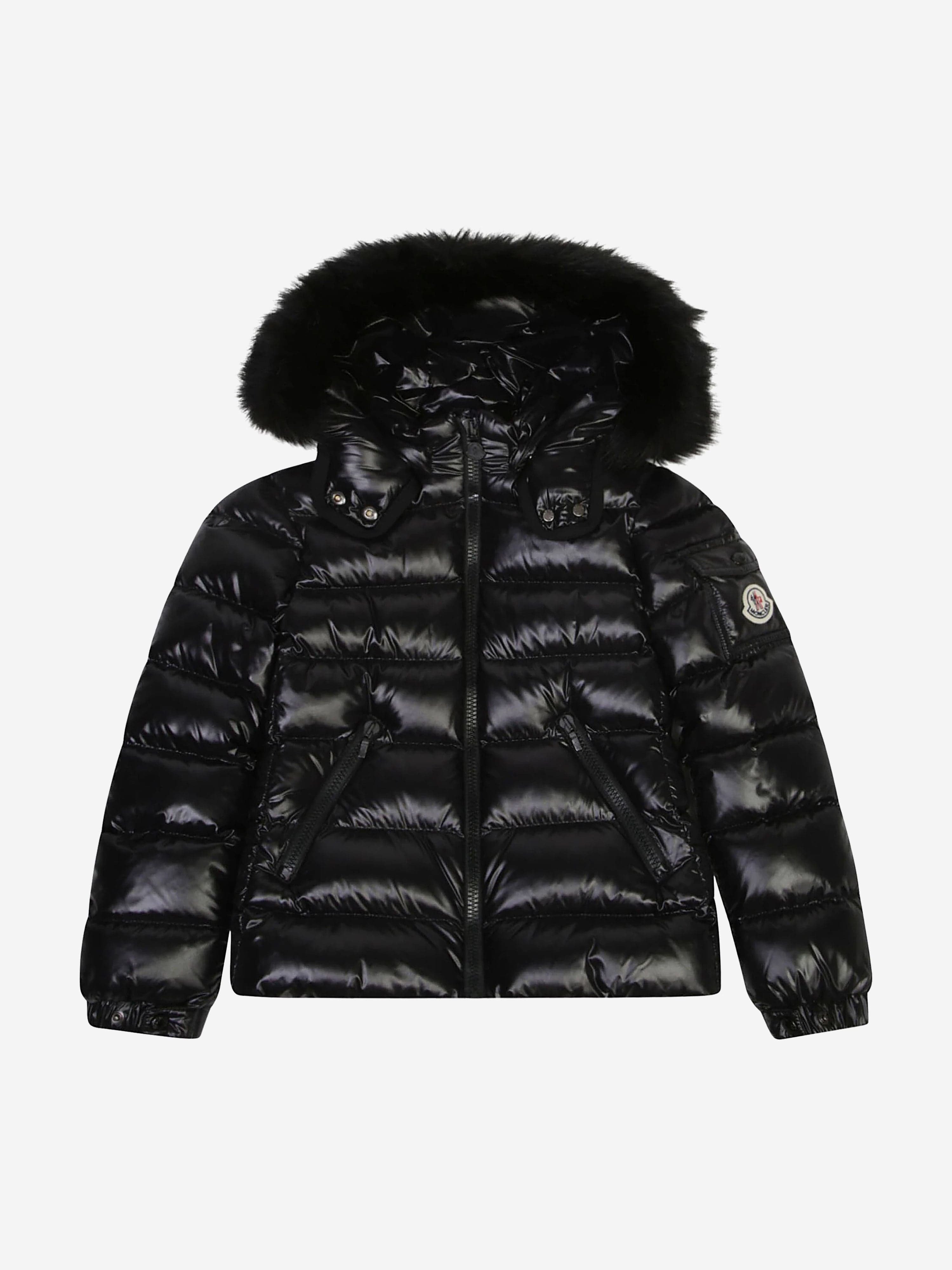 Girls Down Padded Badyf Jacket in Black